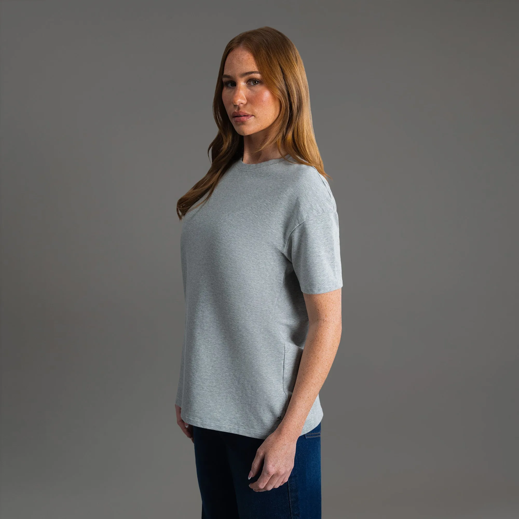 Cumulus Drop Shoulder T-Shirt - Heather Gray sold by Sene product image thumbnail 5