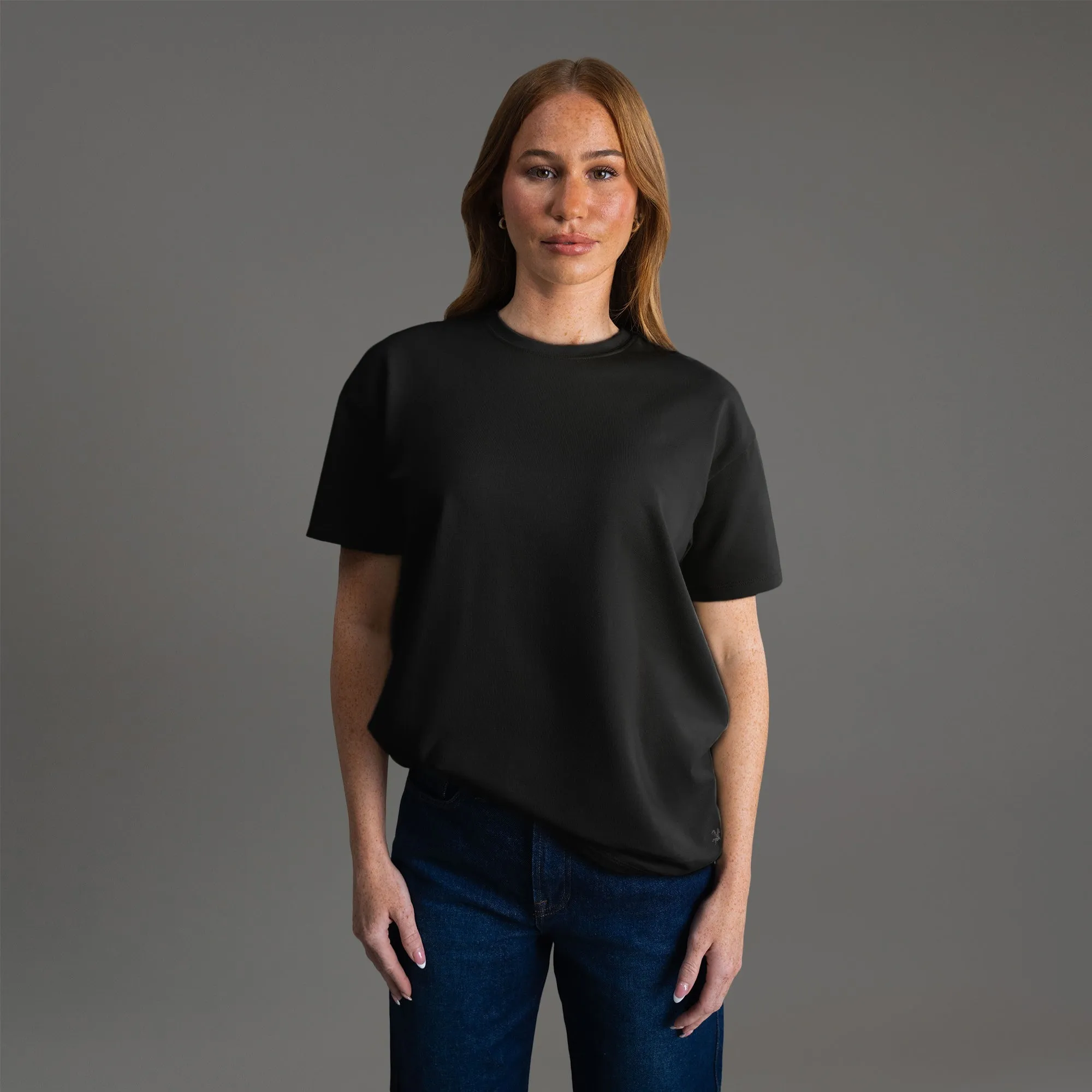 Cumulus Drop Shoulder T-Shirt - Black sold by Sene