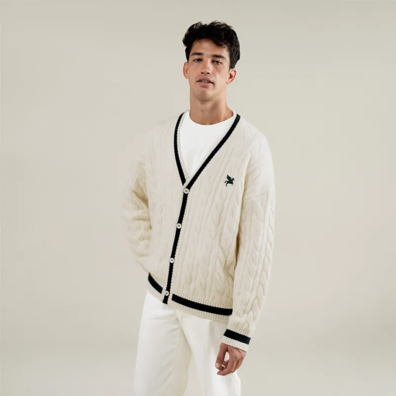 Cashmere Cableknit Cardigan sold by Sene