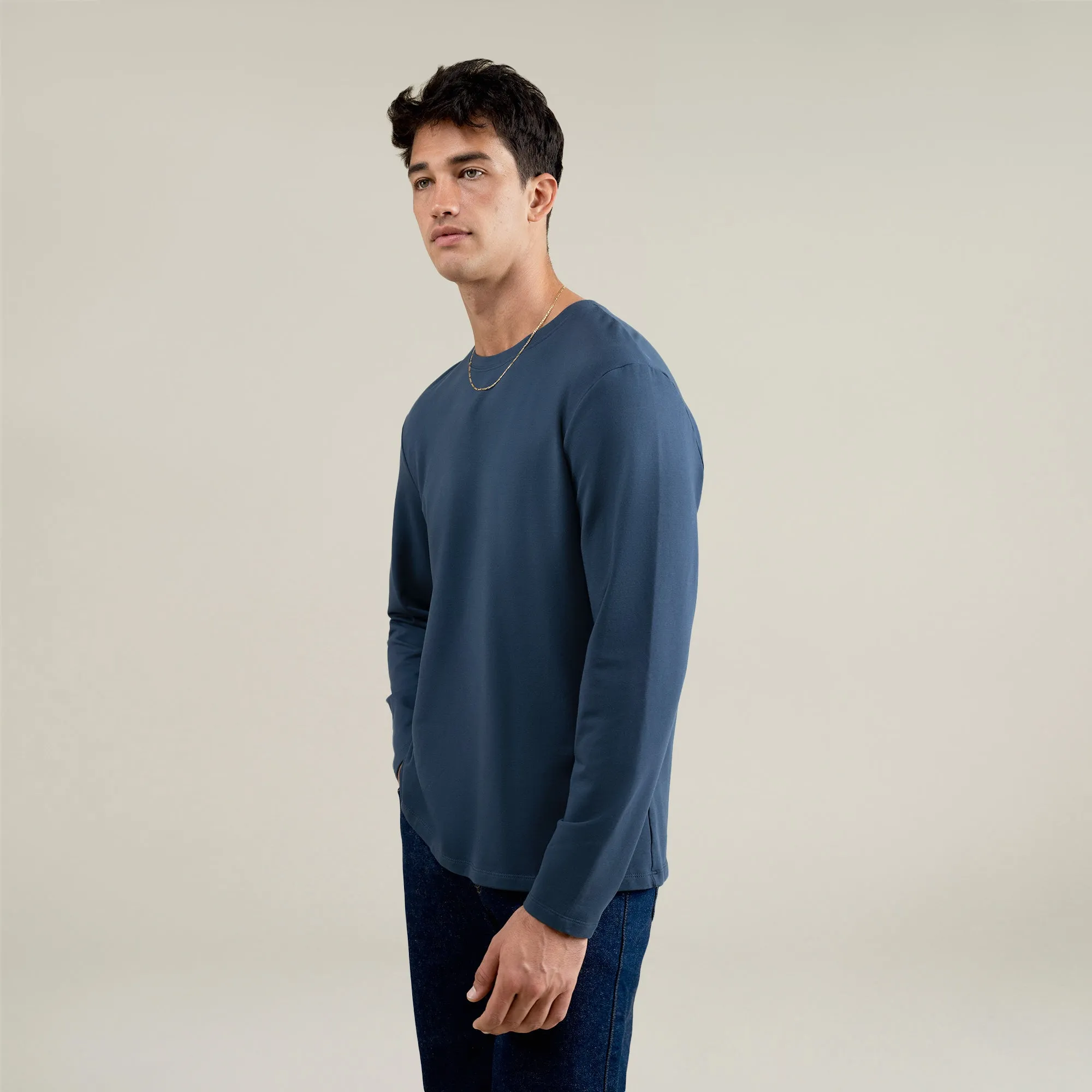 Cumulus Long Sleeve Shirt - Deep Sea sold by Sene product image thumbnail 4