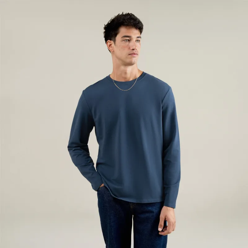 Cumulus Long Sleeve Shirt - Deep Sea sold by Sene