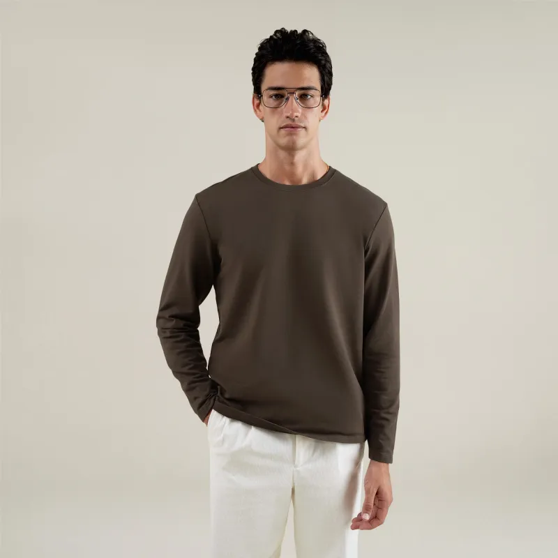 Cumulus Long Sleeve Shirt - Umber sold by Sene