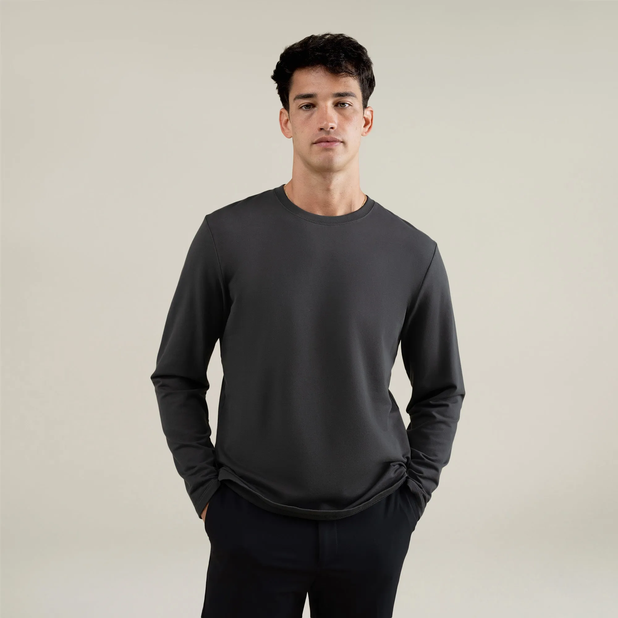 Cumulus Long Sleeve Shirt - Smoke sold by Sene