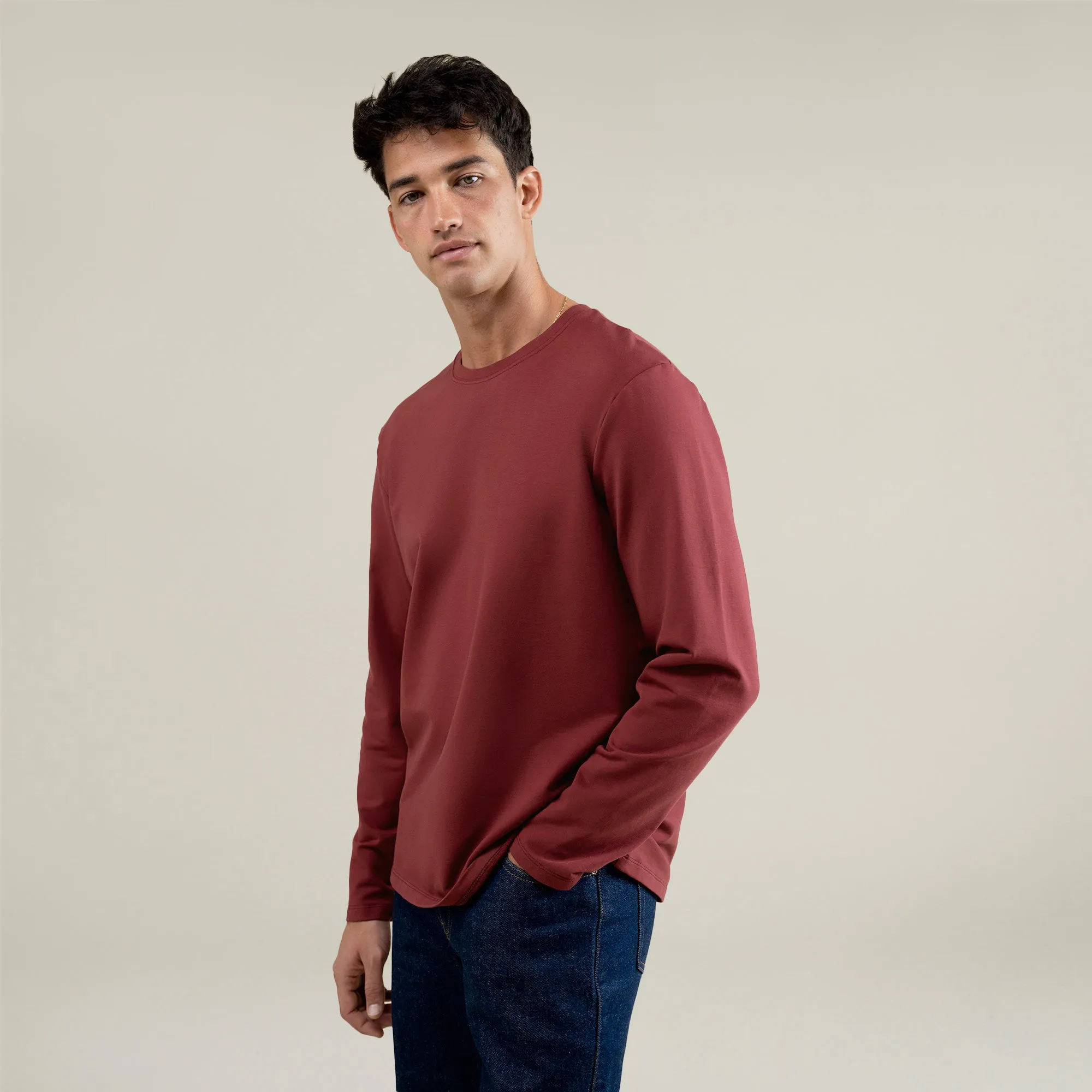 Cumulus Long Sleeve Shirt - Maroon sold by Sene product image thumbnail 4