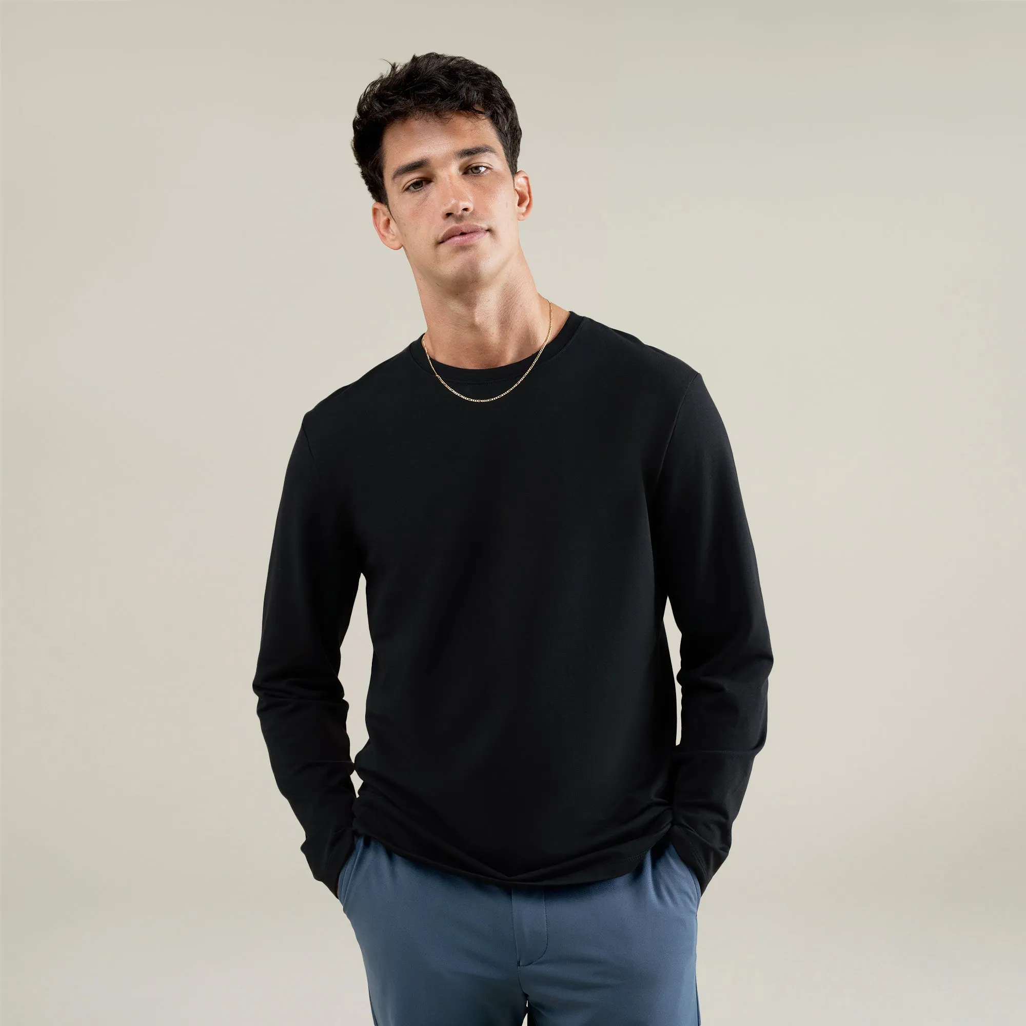 Cumulus Long Sleeve Shirt - Black sold by Sene