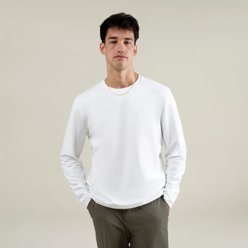 Cumulus Long Sleeve Shirt - White sold by Sene