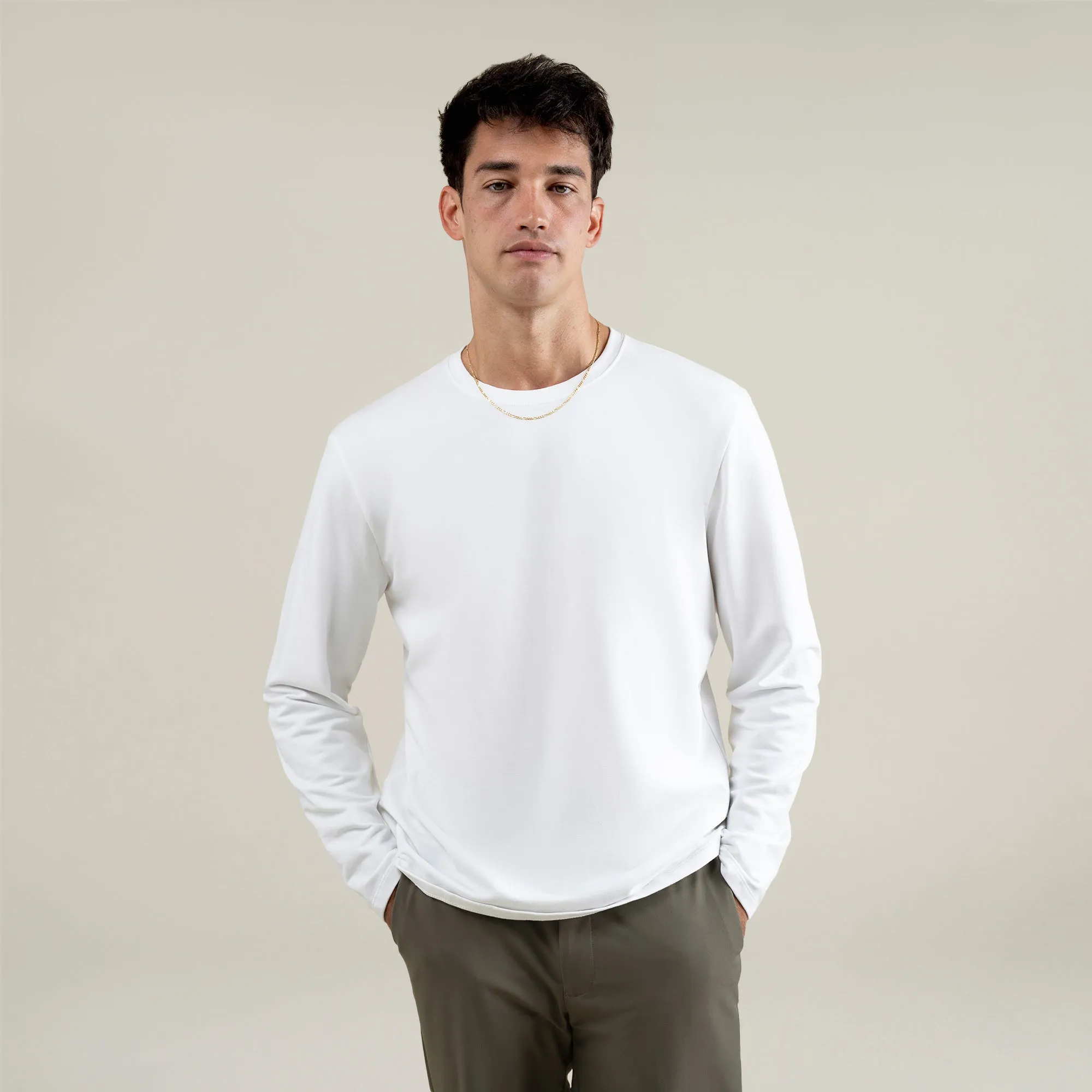 Cumulus Long Sleeve Shirt - White sold by Sene
