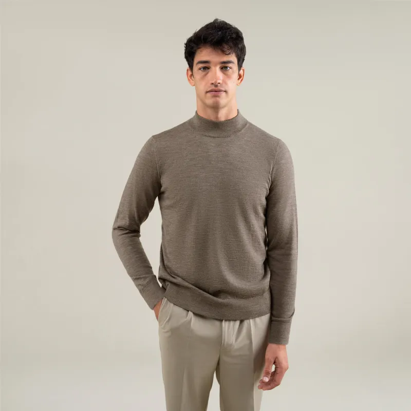 Wool Mock Neck Sweater sold by Sene