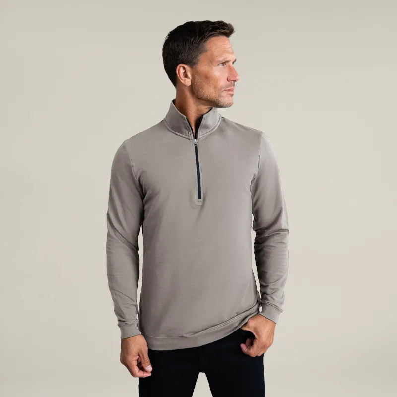 Cumulus Quarter Zip - Frost Gray sold by Sene