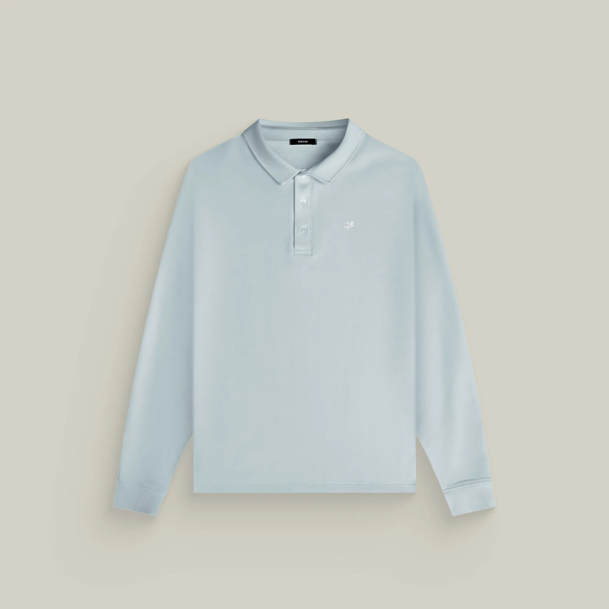Cumulus Long Sleeve Polo - Blue Fog sold by Sene product image thumbnail 2
