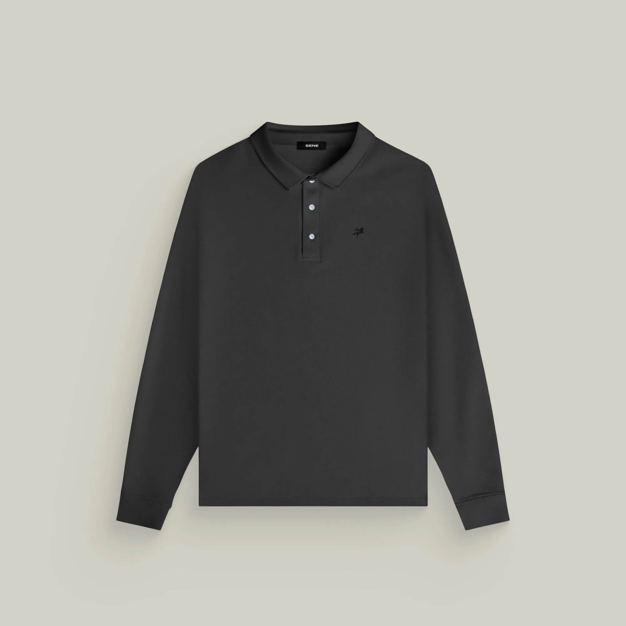 Cumulus Long Sleeve Polo - Smoke sold by Sene product image thumbnail 2