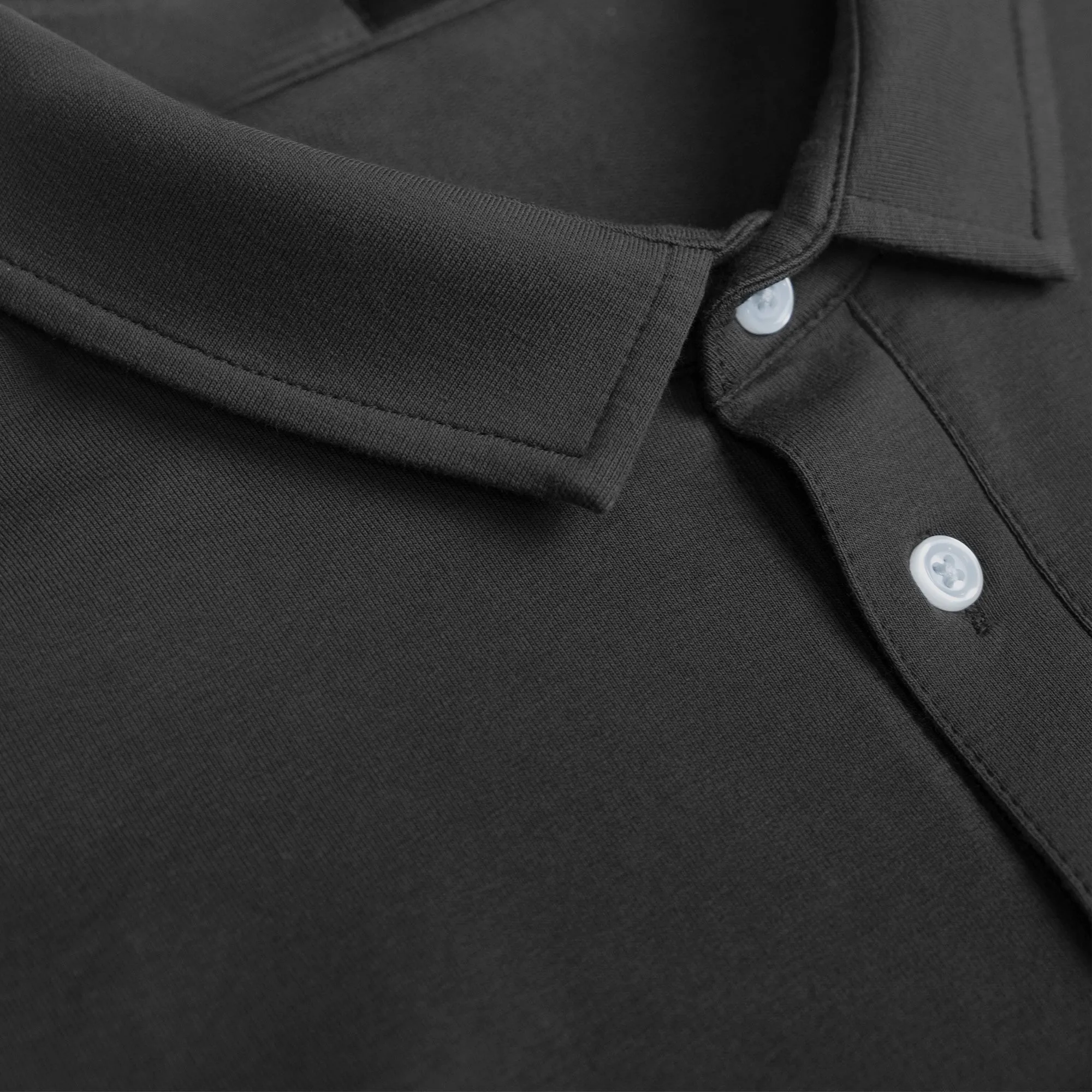 Cumulus Long Sleeve Polo - Smoke sold by Sene product image thumbnail 4
