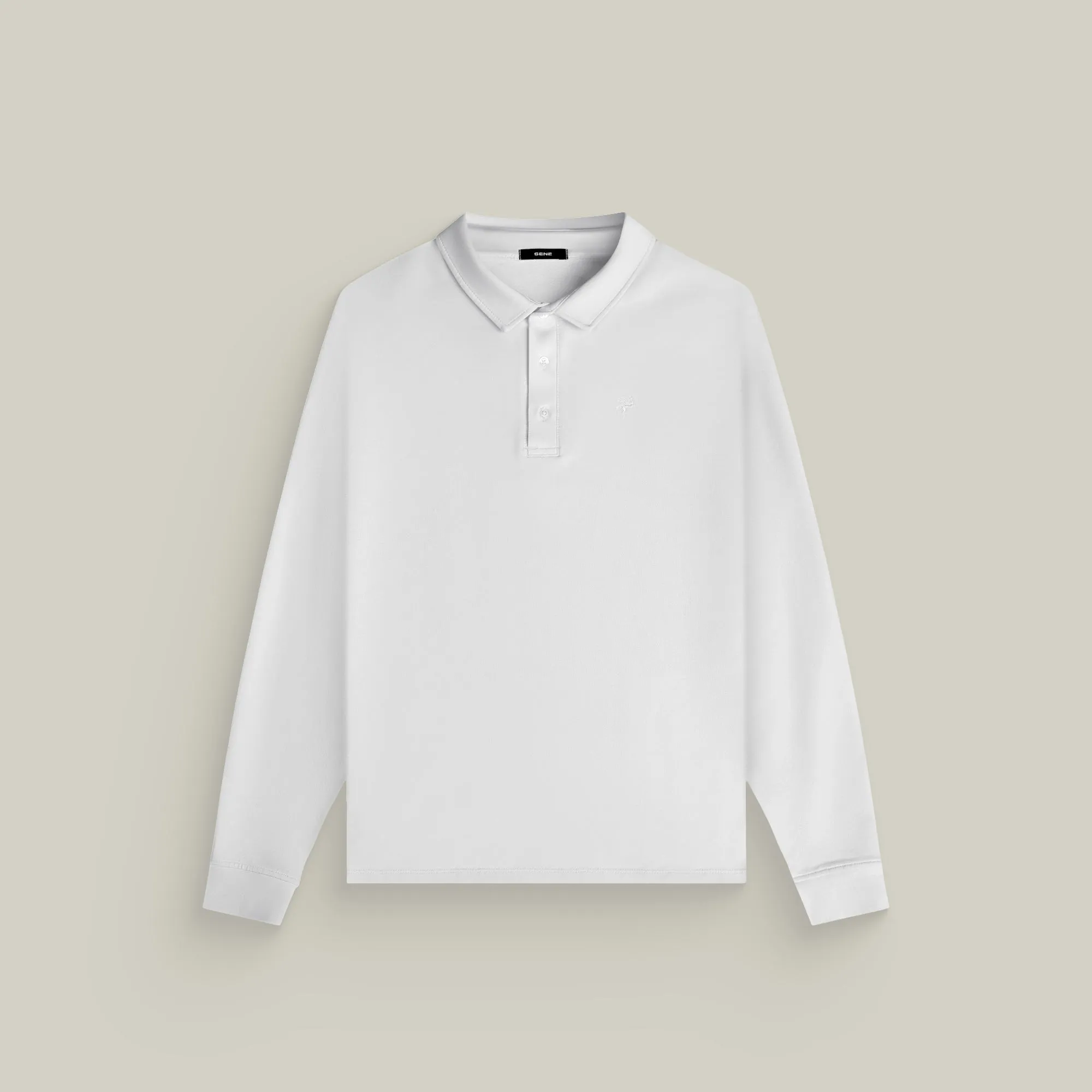 Cumulus Long Sleeve Polo - White sold by Sene product image thumbnail 2