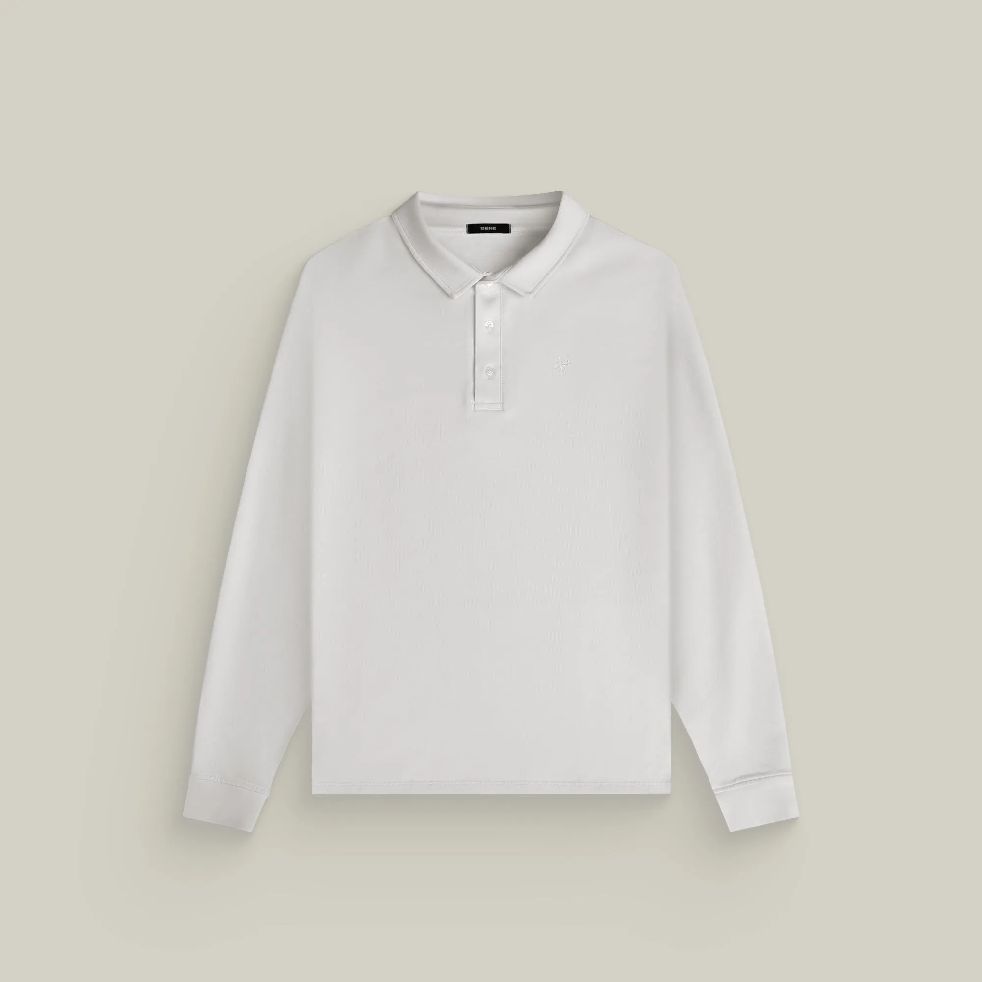Cumulus Long Sleeve Polo - Bone sold by Sene product image thumbnail 2
