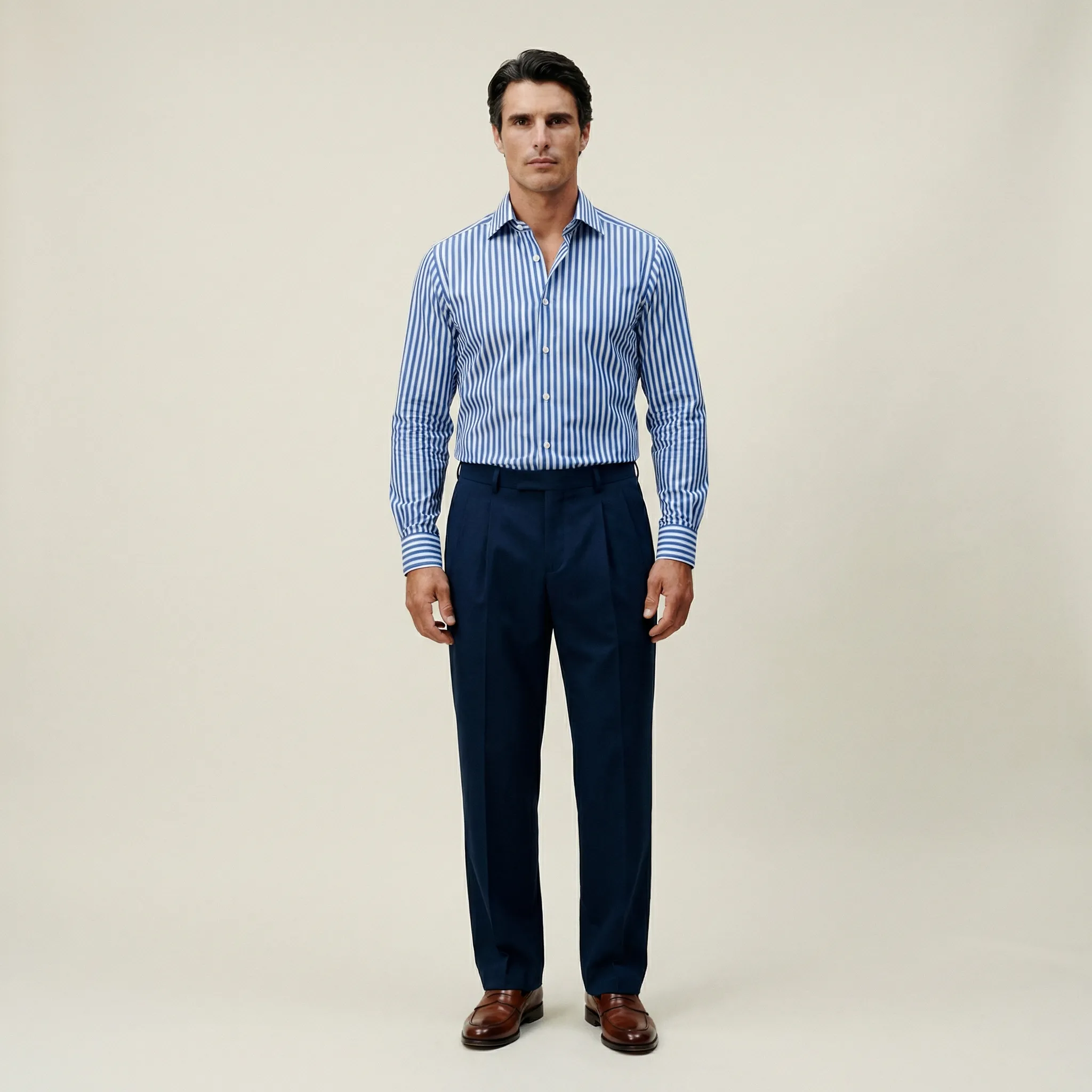 BreezeTech Spread Shirt - Navy Bengal Stripe sold by Sene product image thumbnail 3
