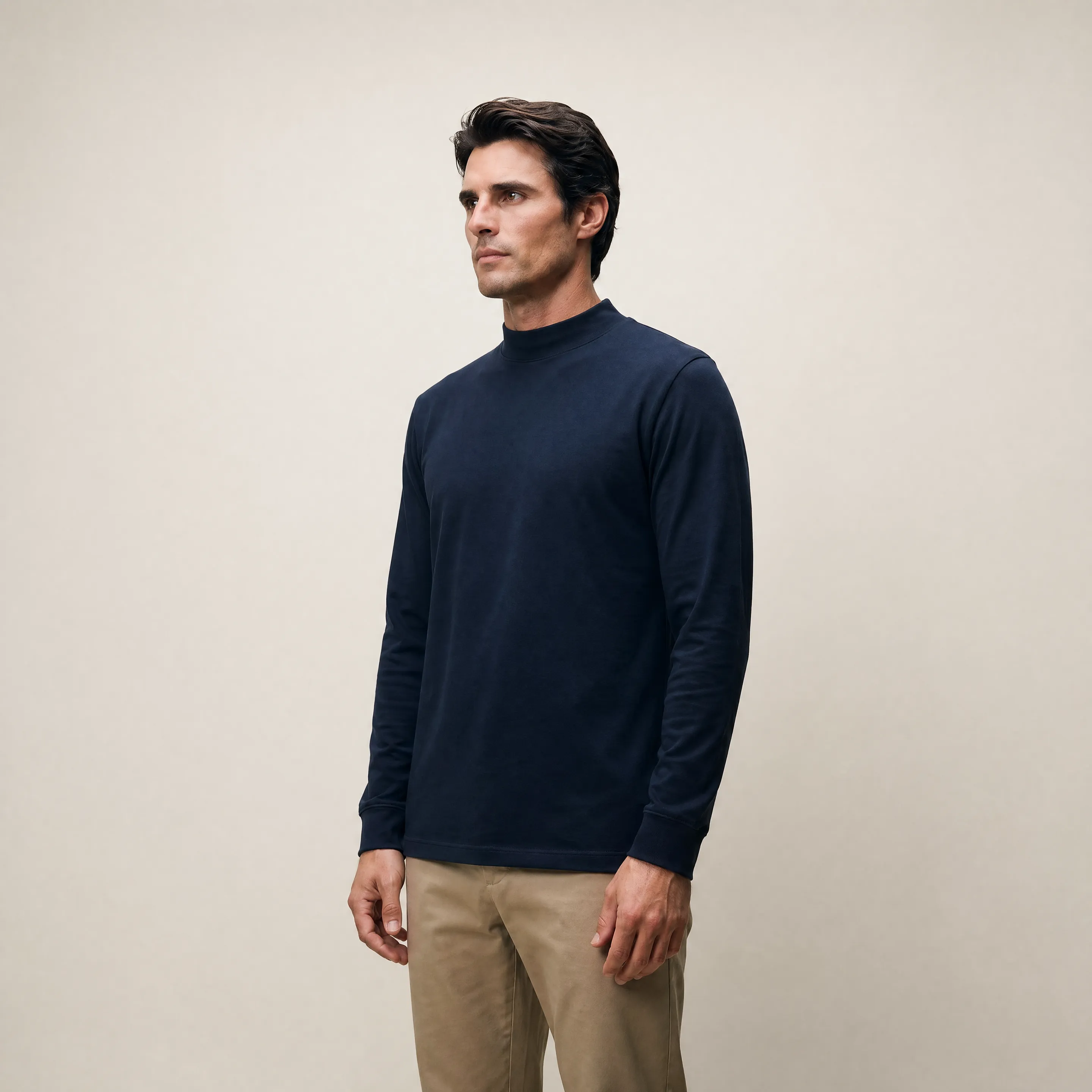 Cumulus Mockneck Long Sleeve T-Shirt - Deep Sea sold by Sene product image thumbnail 3