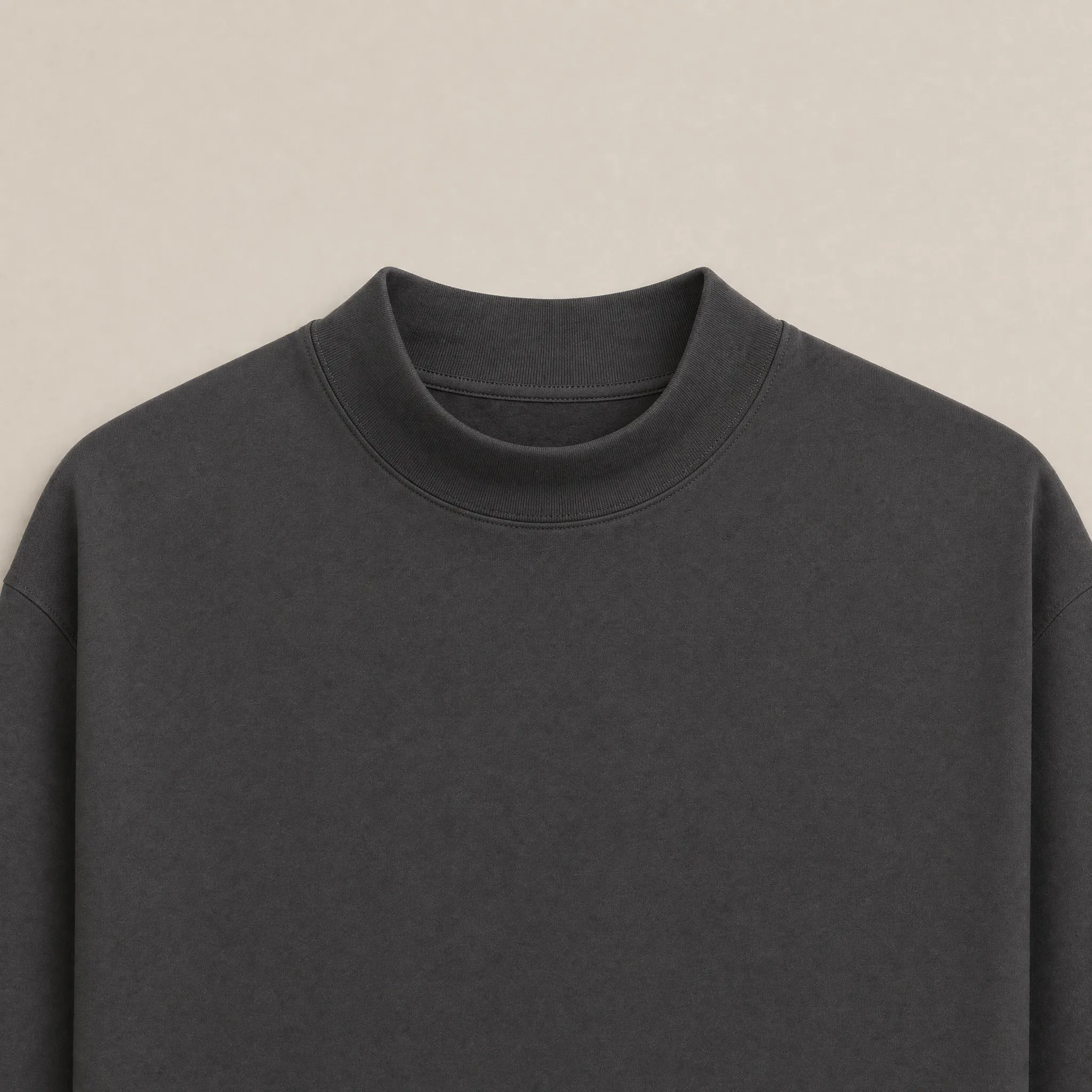 Cumulus Mockneck Long Sleeve T-Shirt - Smoke sold by Sene product image thumbnail 4