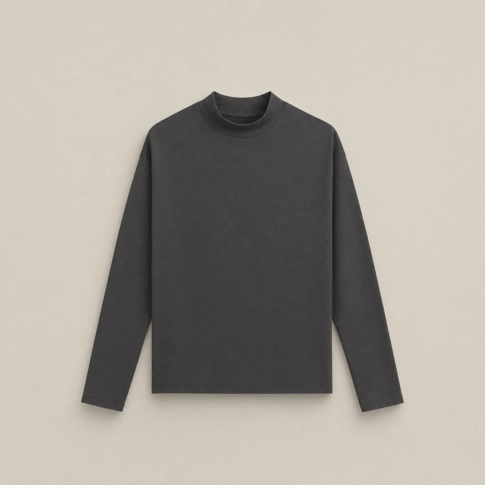 Cumulus Mockneck Long Sleeve T-Shirt - Smoke sold by Sene product image thumbnail 2