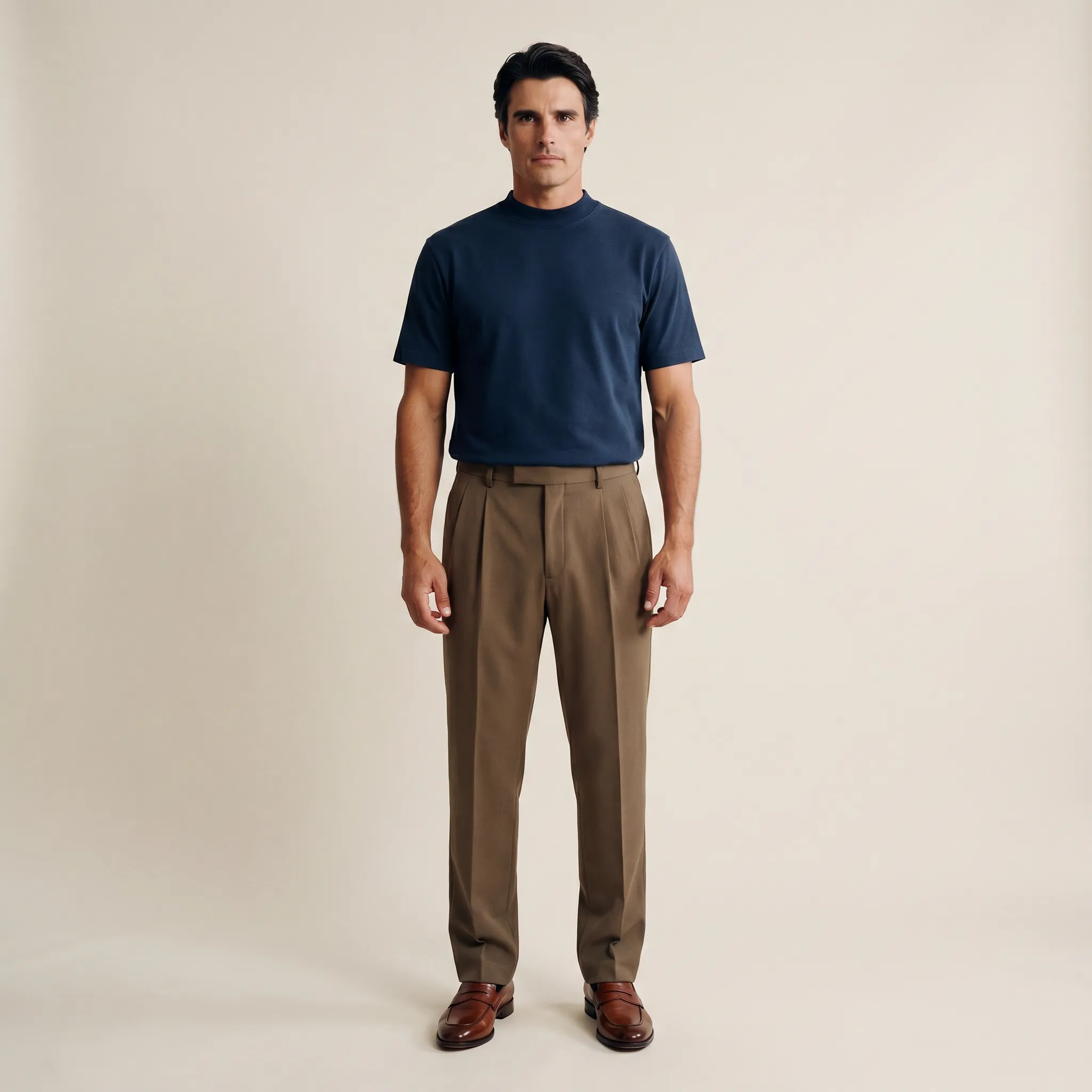 Cumulus Mockneck T-Shirt - Deep Sea sold by Sene product image thumbnail 4