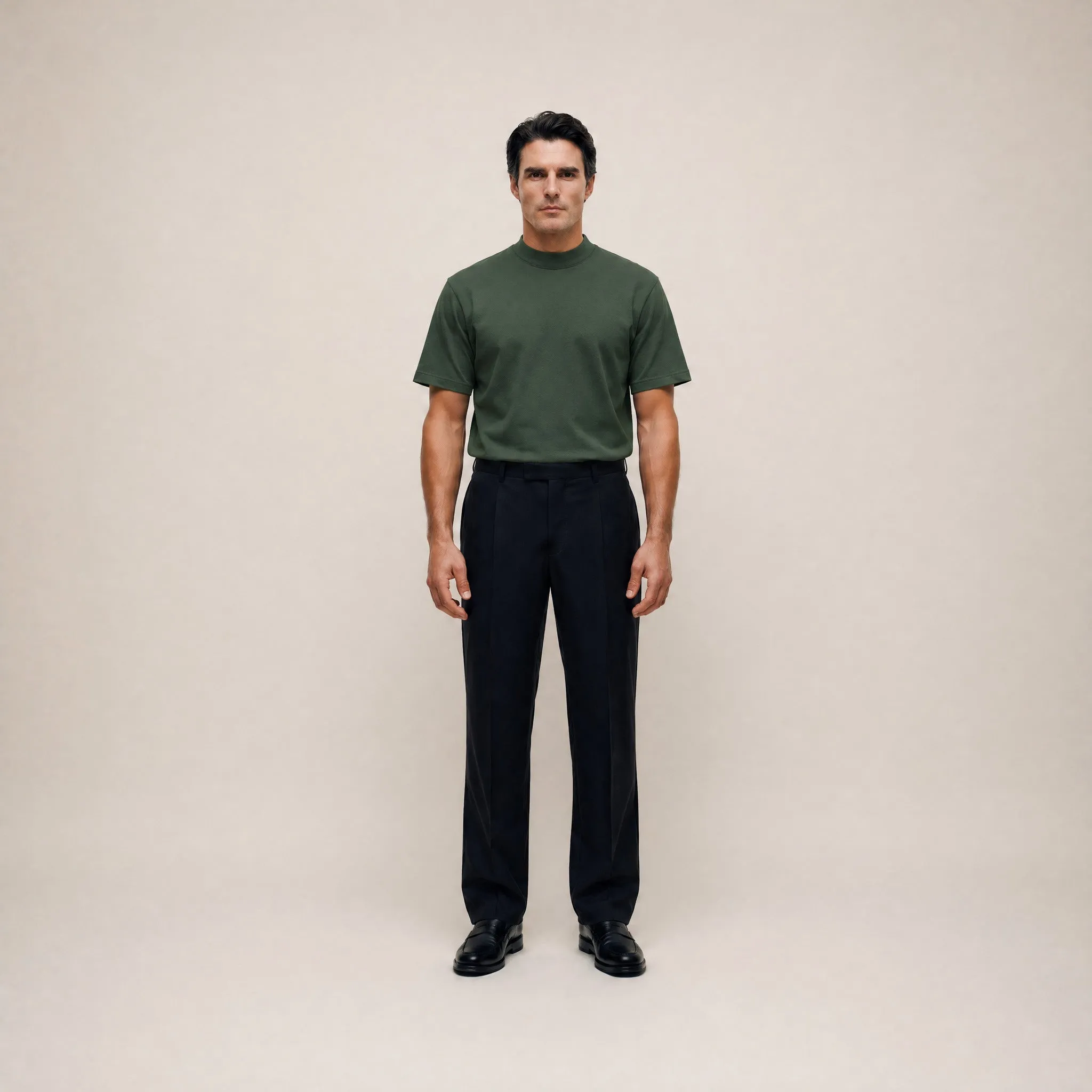 Cumulus Mockneck T-Shirt - Moss sold by Sene product image thumbnail 3