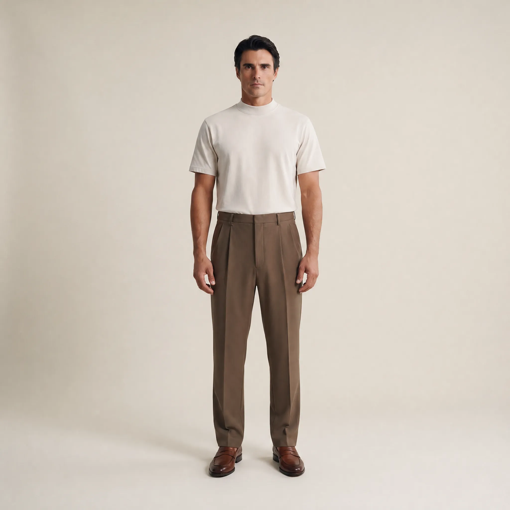Cumulus Mockneck T-Shirt - Bone sold by Sene product image thumbnail 3