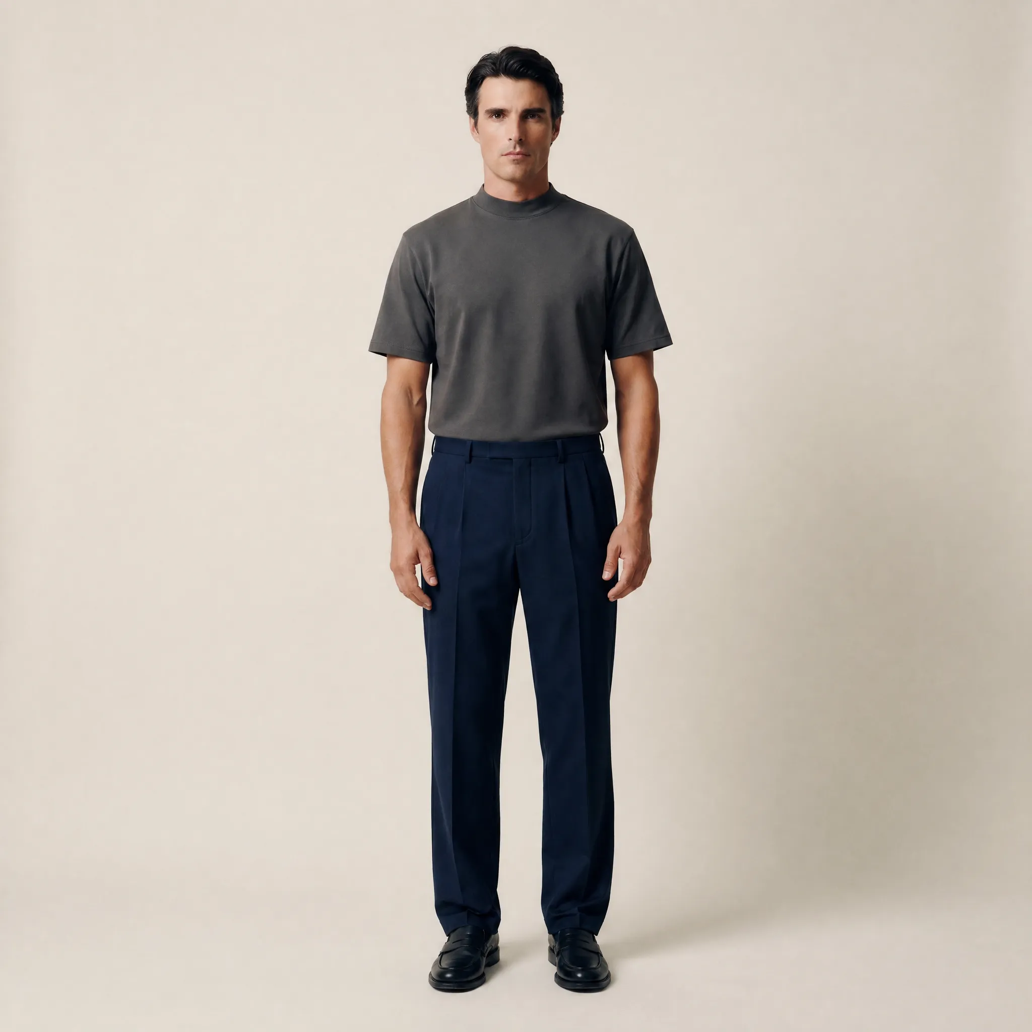 Cumulus Mockneck T-Shirt - Smoke sold by Sene product image thumbnail 5