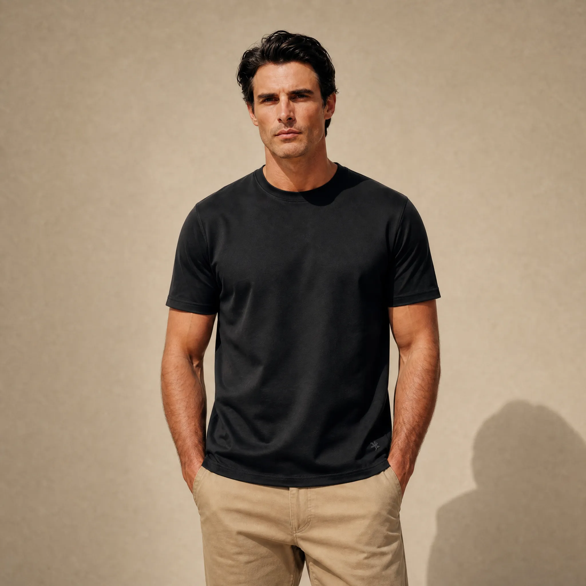 Pima Cotton Crew T-Shirt sold by Sene