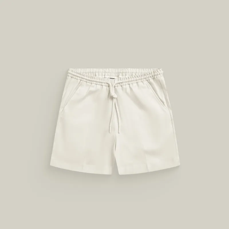 Stretch Cotton Drawstring Shorts made by Sene