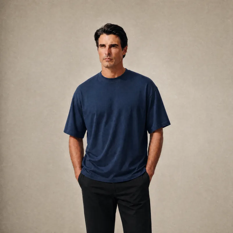 Cloud Oversized T-Shirt - Deep Sea made by Sene
