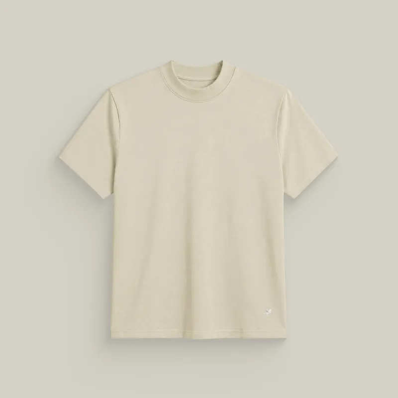 Cumulus Mockneck T-Shirt - Villa Stone made by Sene