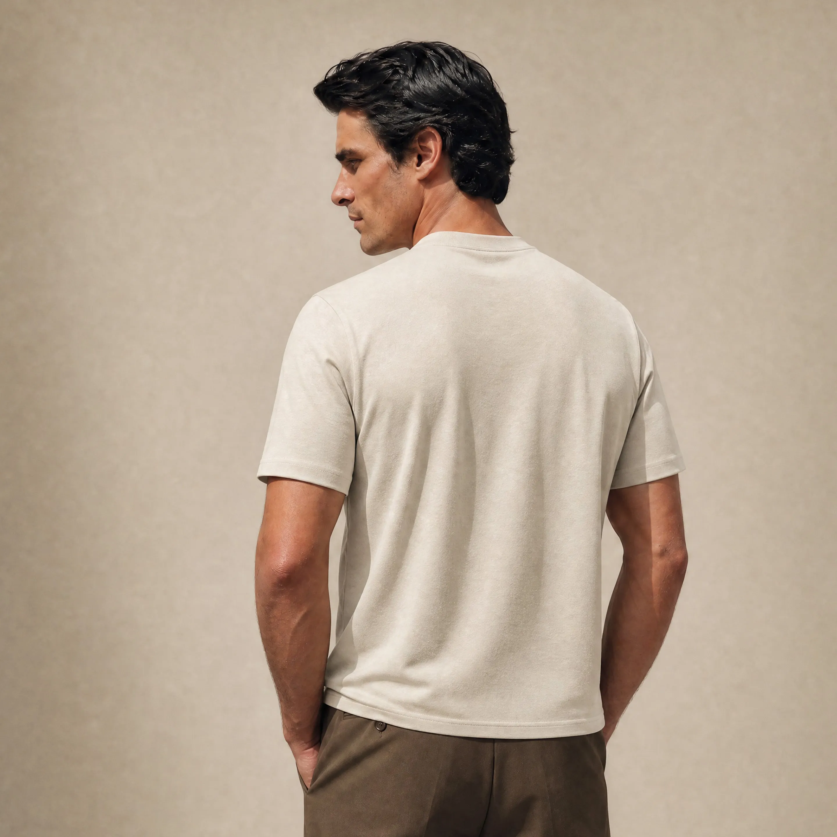 Cumulus Mockneck T-Shirt - Villa Stone sold by Sene product image thumbnail 4