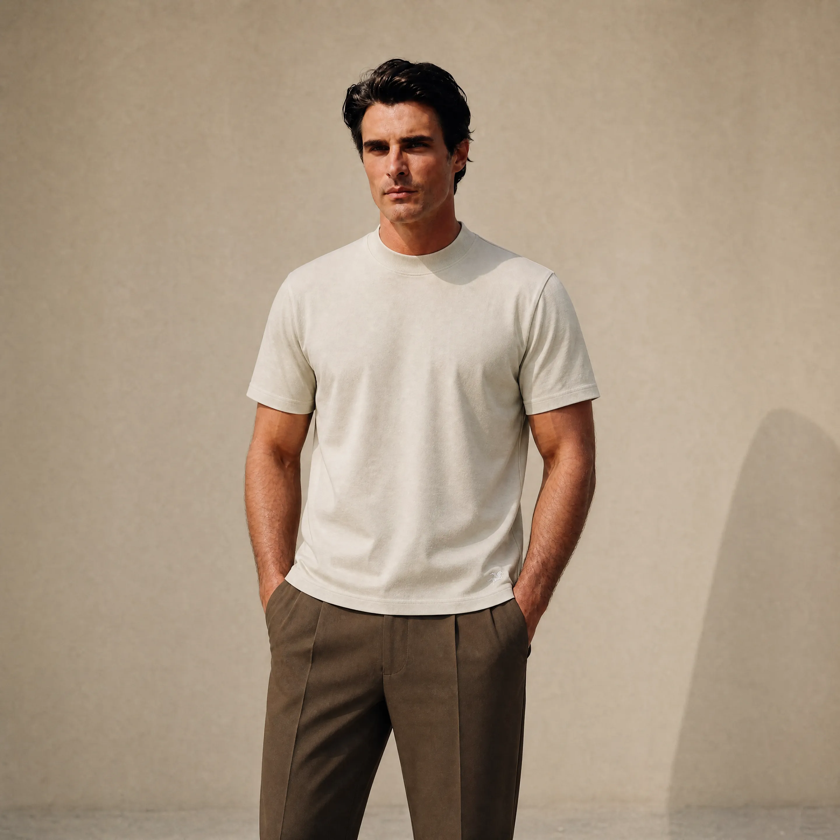 Cumulus Mockneck T-Shirt - Villa Stone sold by Sene product image thumbnail 2
