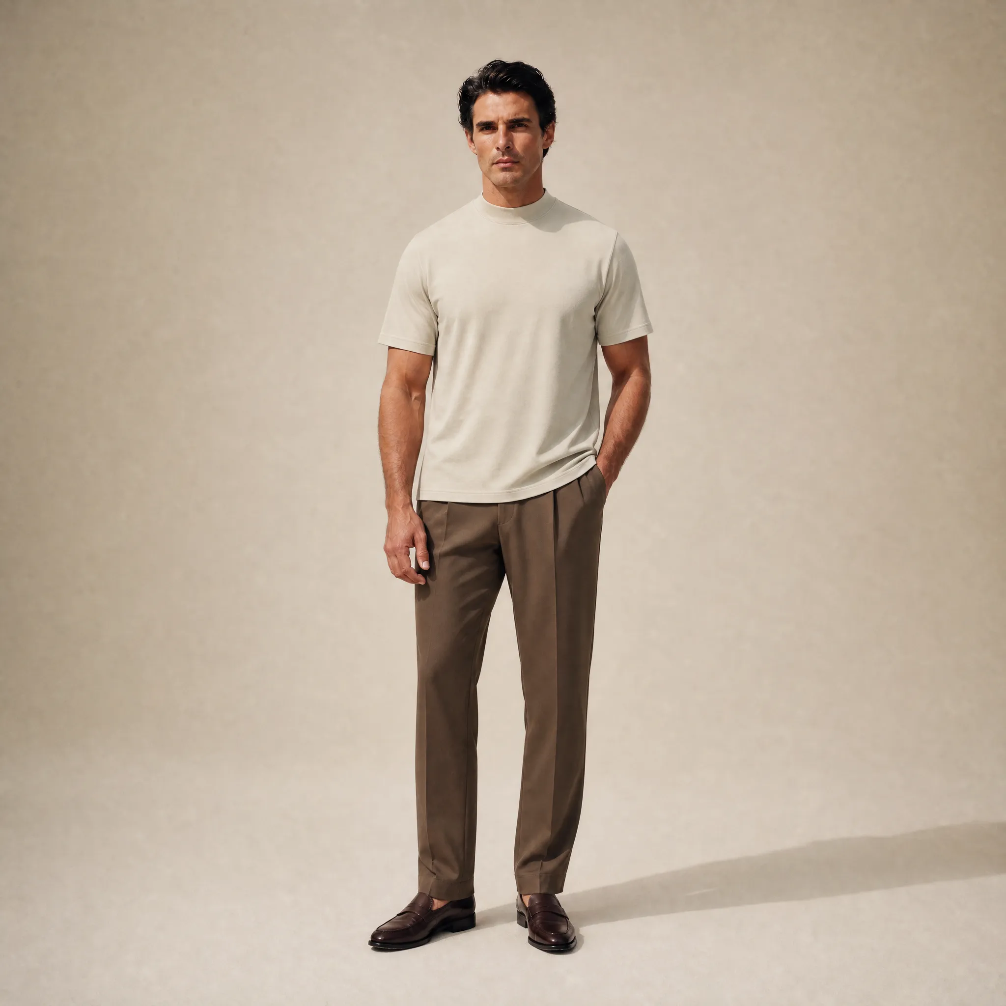 Cumulus Mockneck T-Shirt - Villa Stone sold by Sene product image thumbnail 3