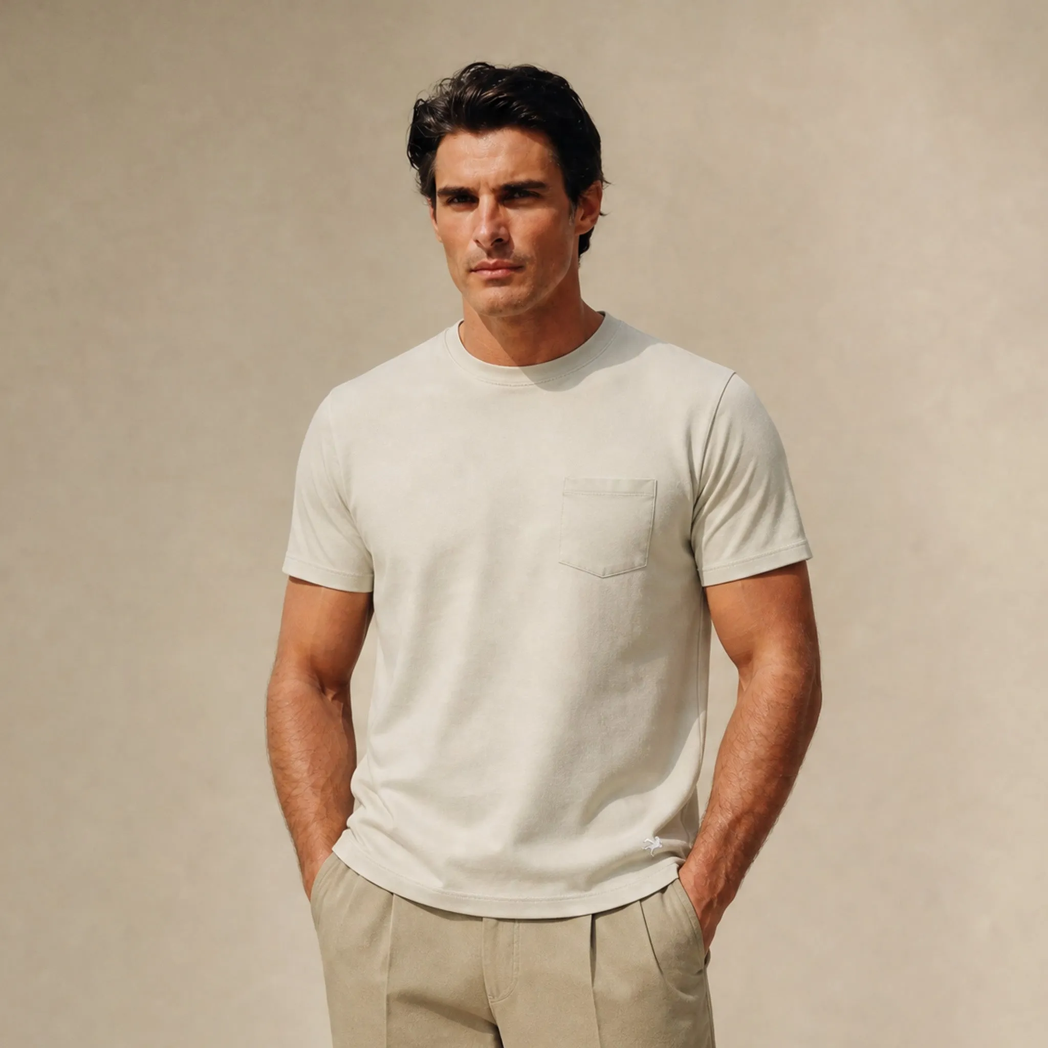 Cumulus Crew Pocket T-Shirt - Villa Stone sold by Sene product image thumbnail 5