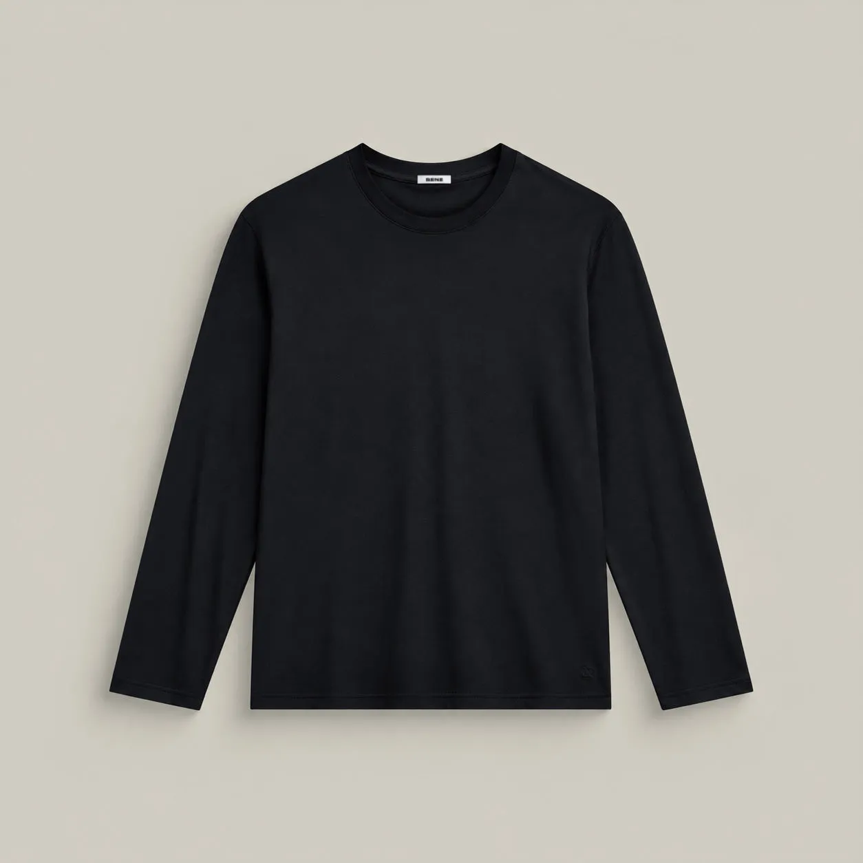 Pima Reserve Long Sleeve T-Shirt - Black sold by Sene