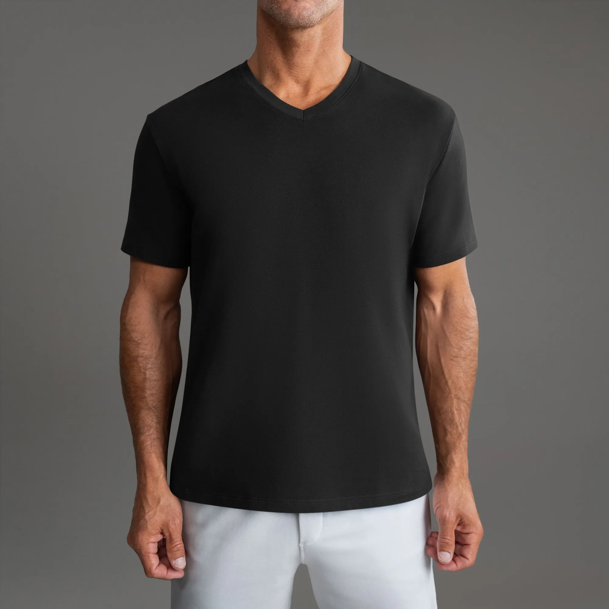 Cumulus V-Neck T-Shirt - Very Slim sold by Sene product image thumbnail 4