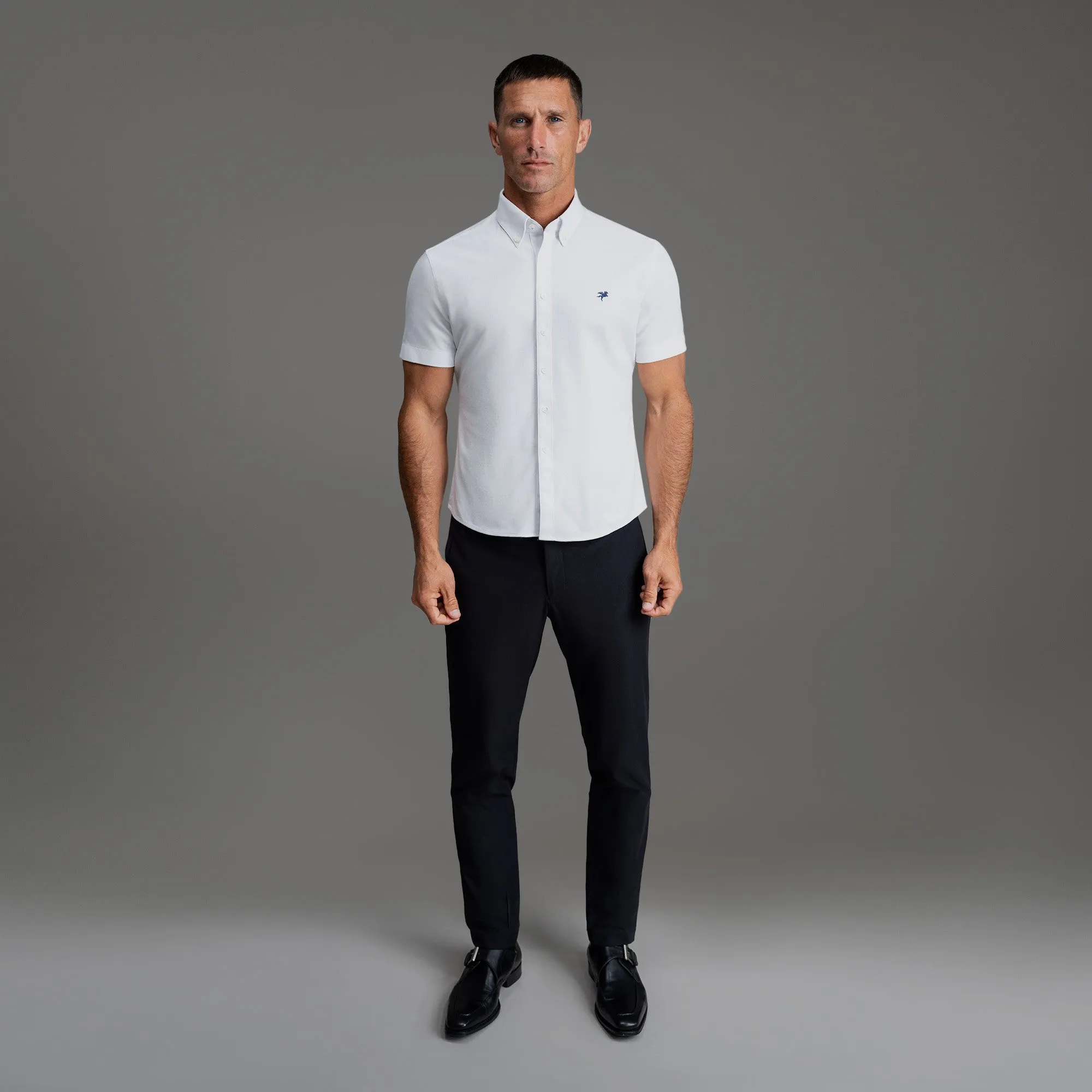 Stretch Oxford Short Sleeve Shirt sold by Sene product image thumbnail 2