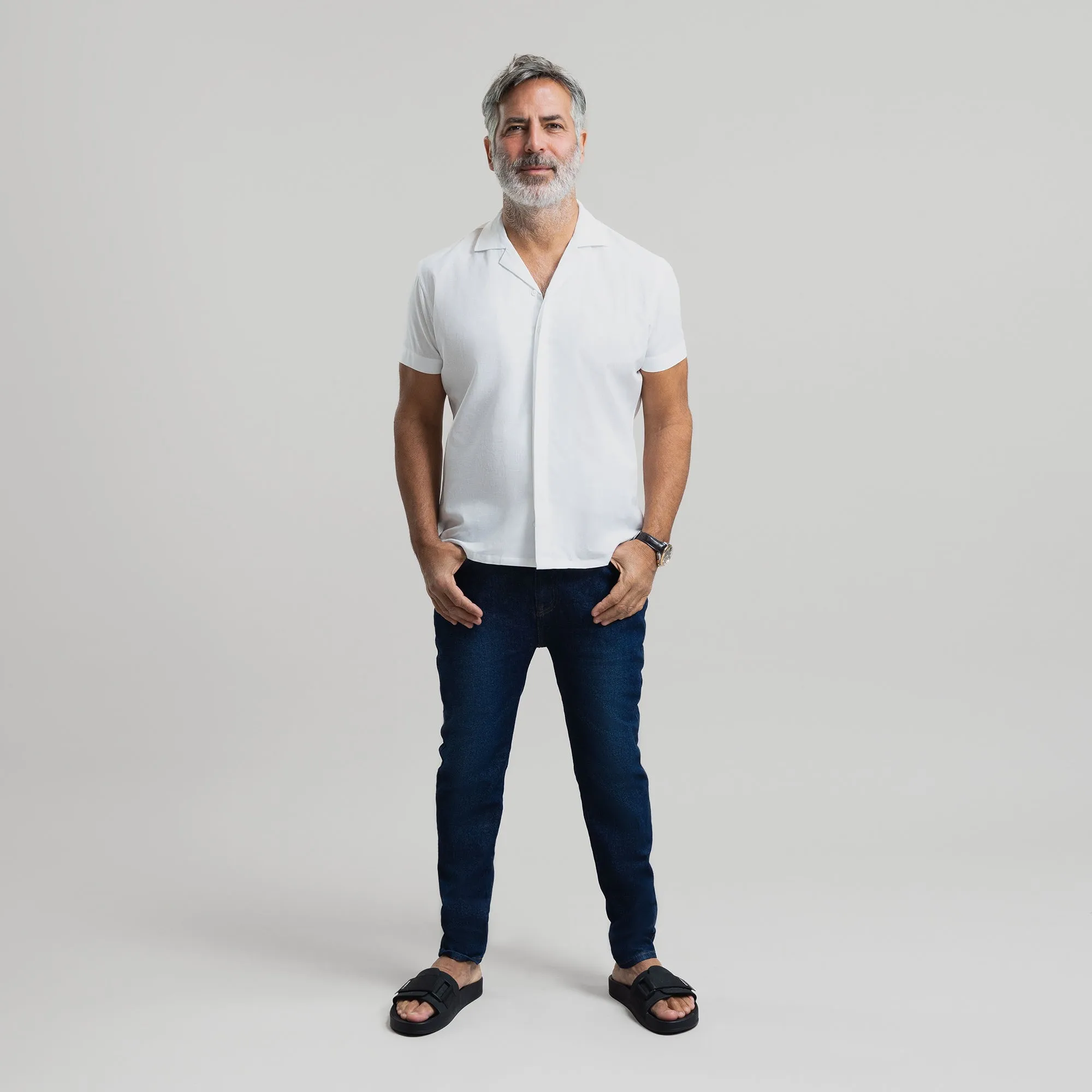 Linen Cotton Camp Shirt sold by Sene product image thumbnail 3