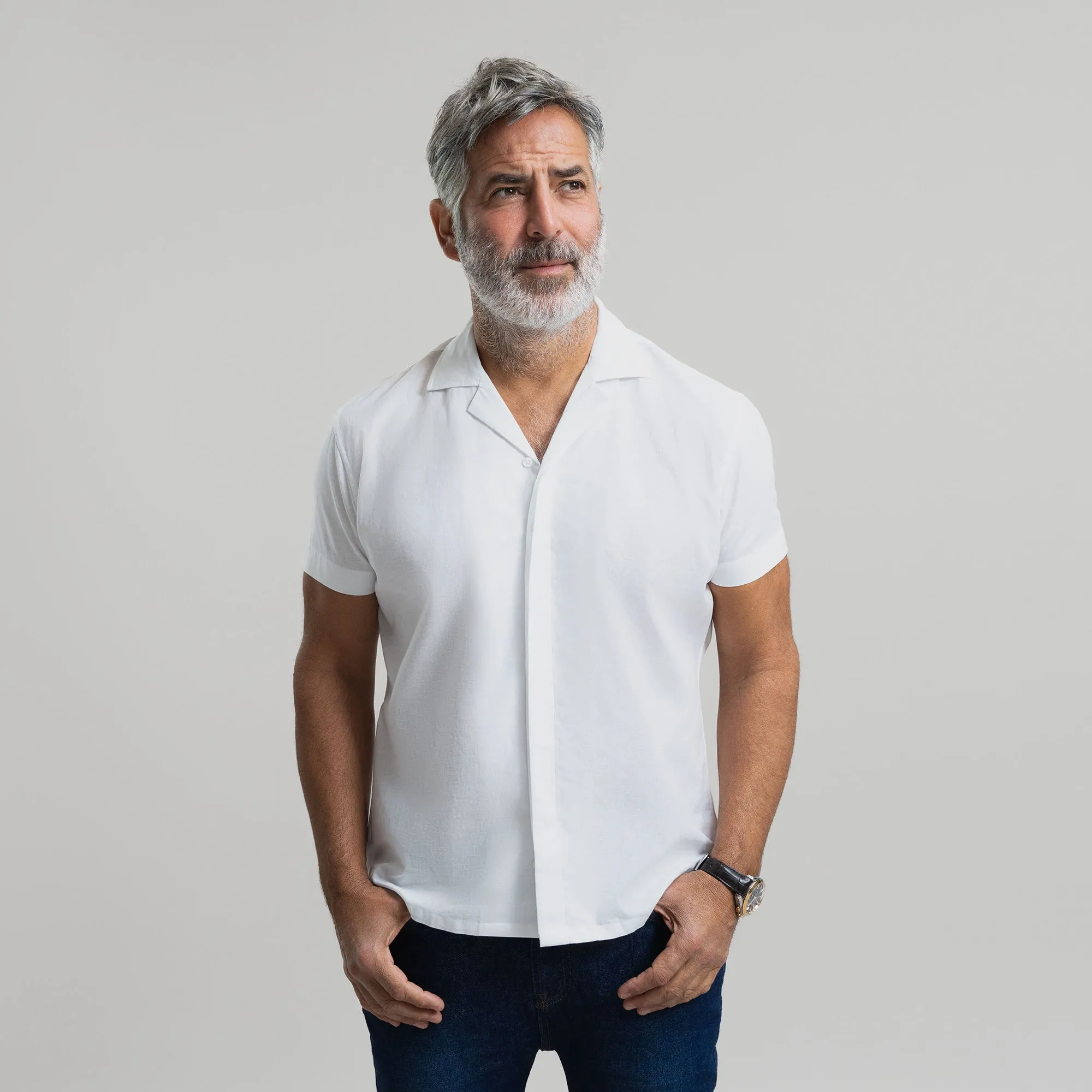 Linen Cotton Camp Shirt sold by Sene