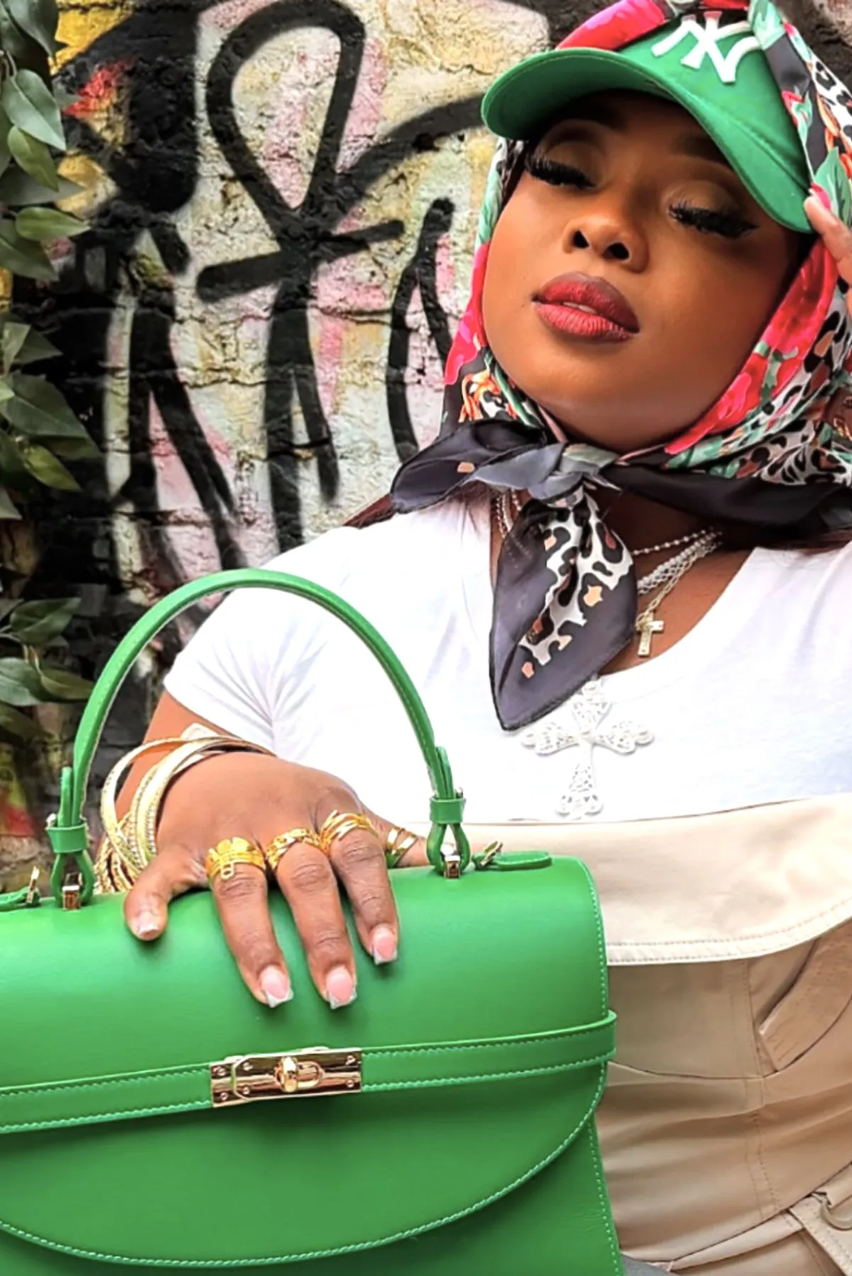 Classic New Yorker Bag in Upper Green Side - Gold Hardware - LIMITED EDITION sold by Silver & Riley product image thumbnail 2