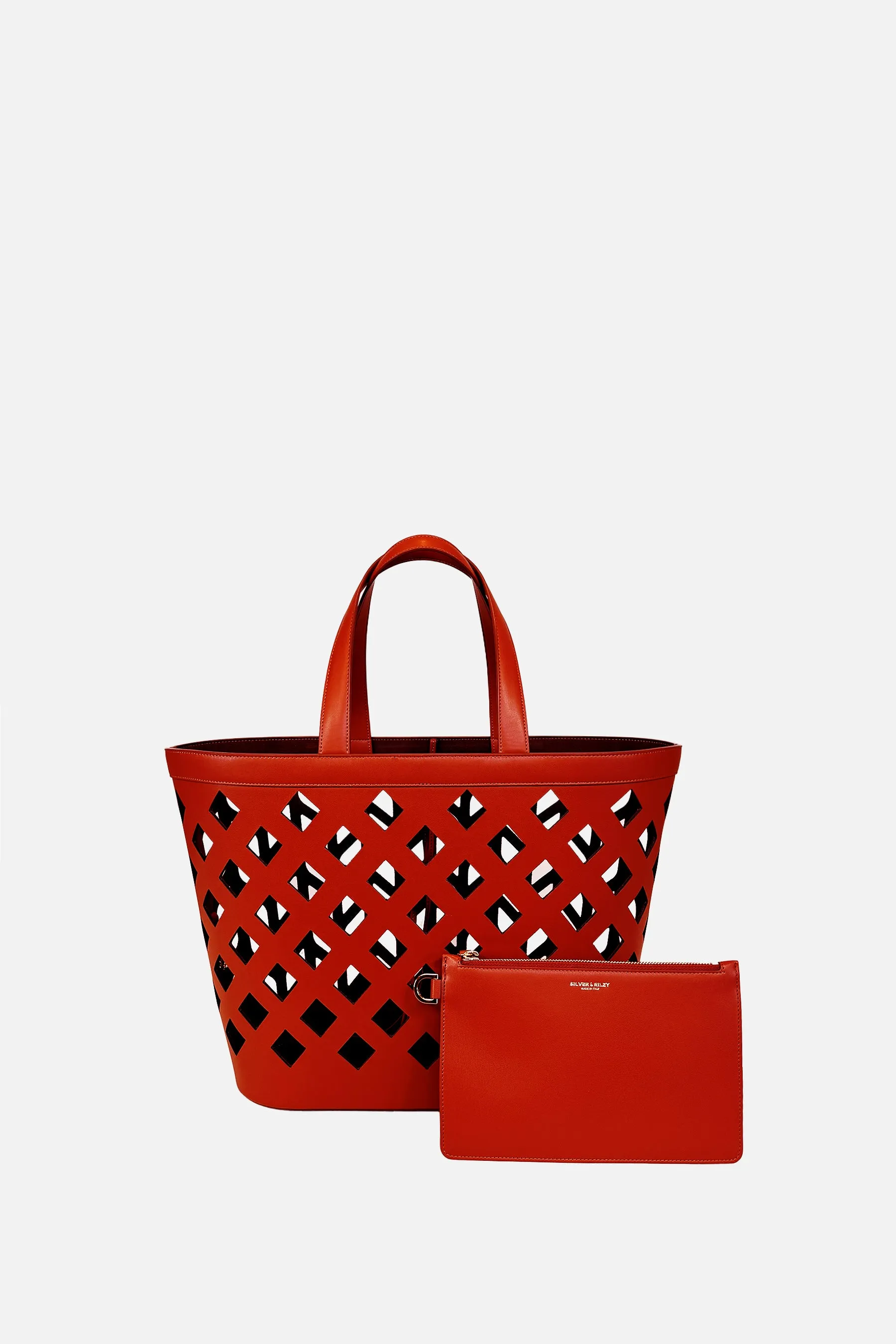 Capri Tote Bag in Red sold by Silver & Riley product image thumbnail 3
