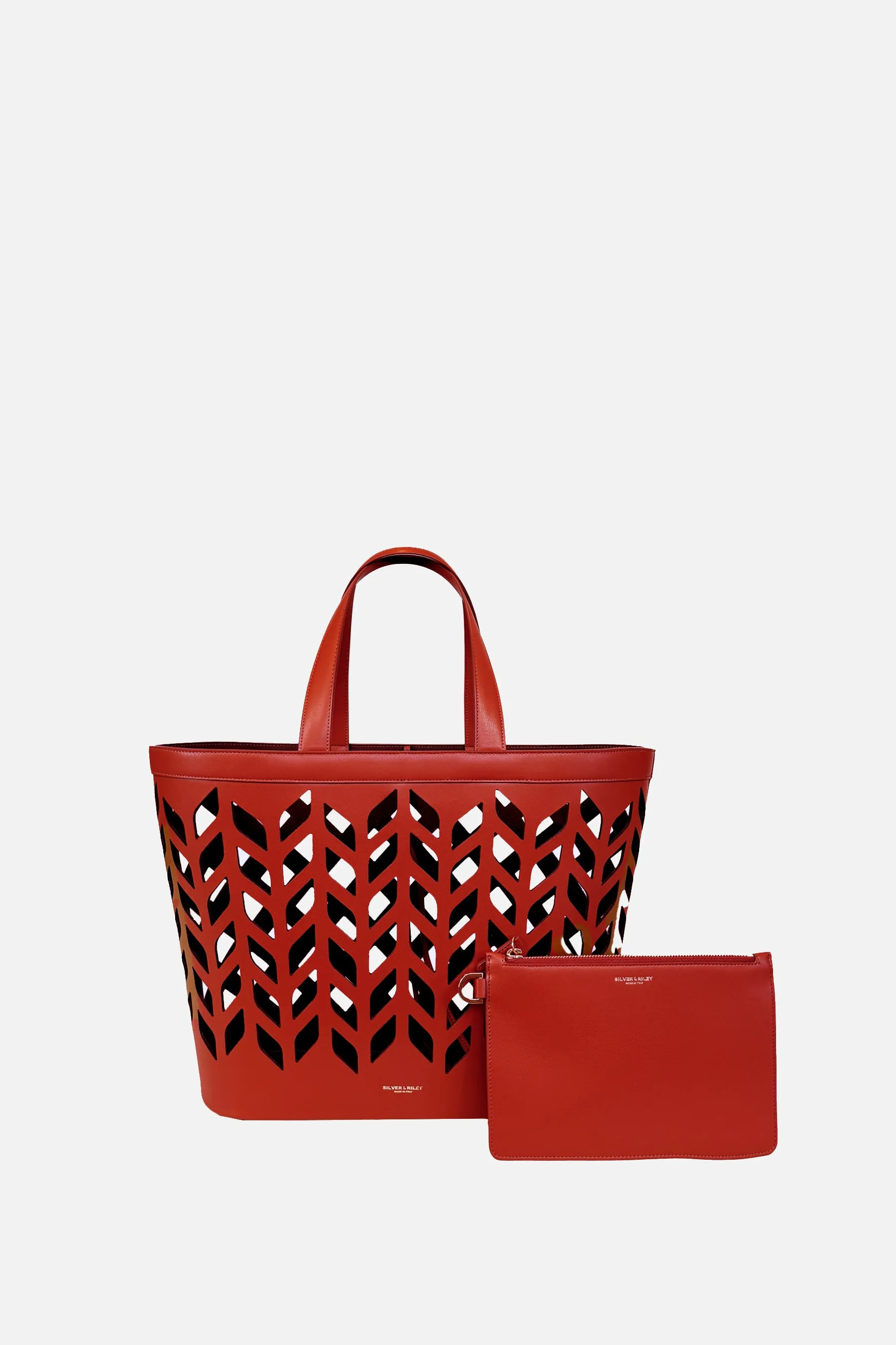Capri Tote Bag in Red sold by Silver & Riley