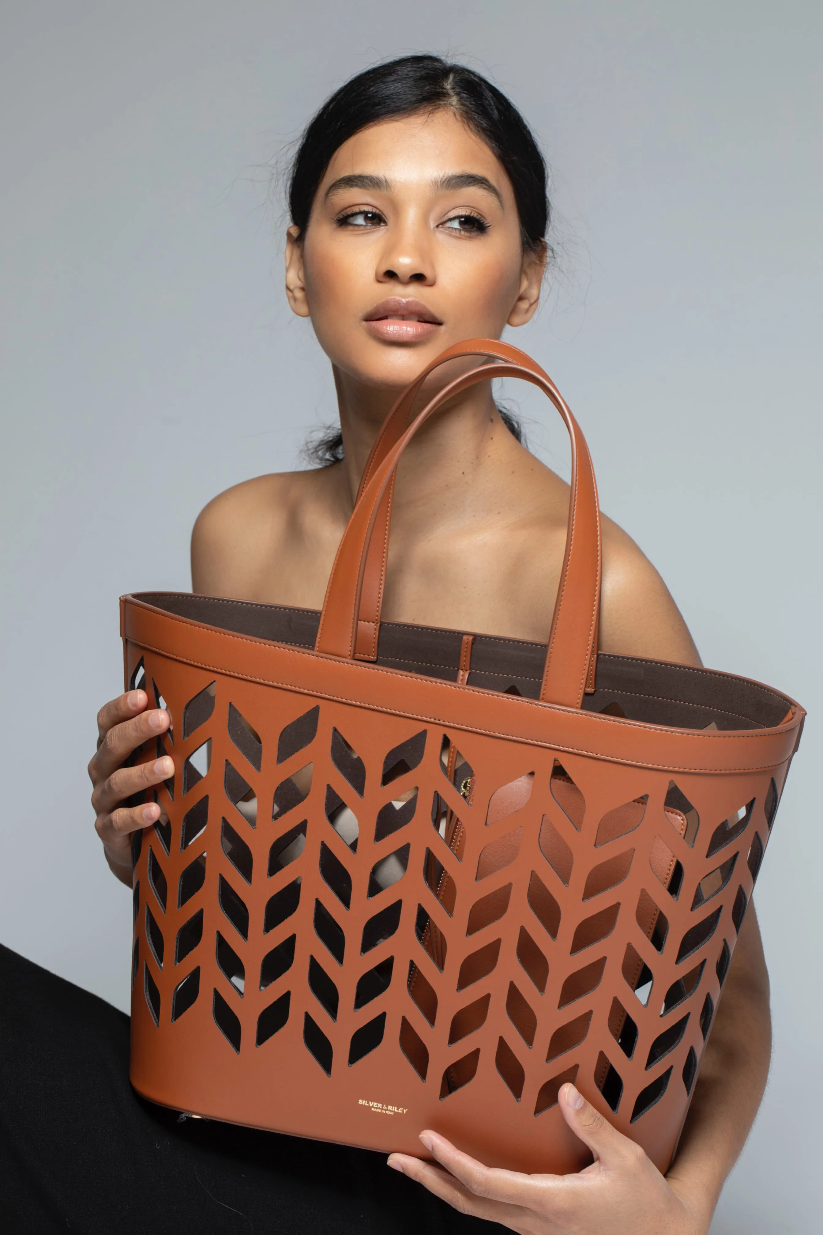Capri Tote Bag in Camel Tan sold by Silver & Riley product image thumbnail 5