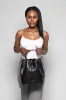 Madison Drawstring Leather Bucket Bag in Black sold by Silver & Riley