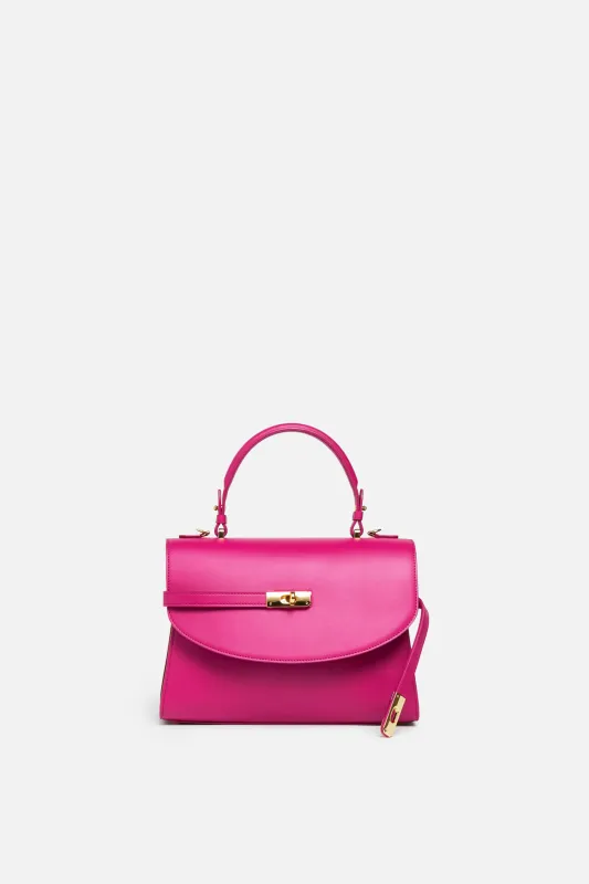 Classic New Yorker Bag in Battery Pink City - Gold Hardware sold by Silver & Riley
