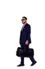 Beverly Hills Carryall Duffle Leather Bag in Black sold by Silver & Riley
