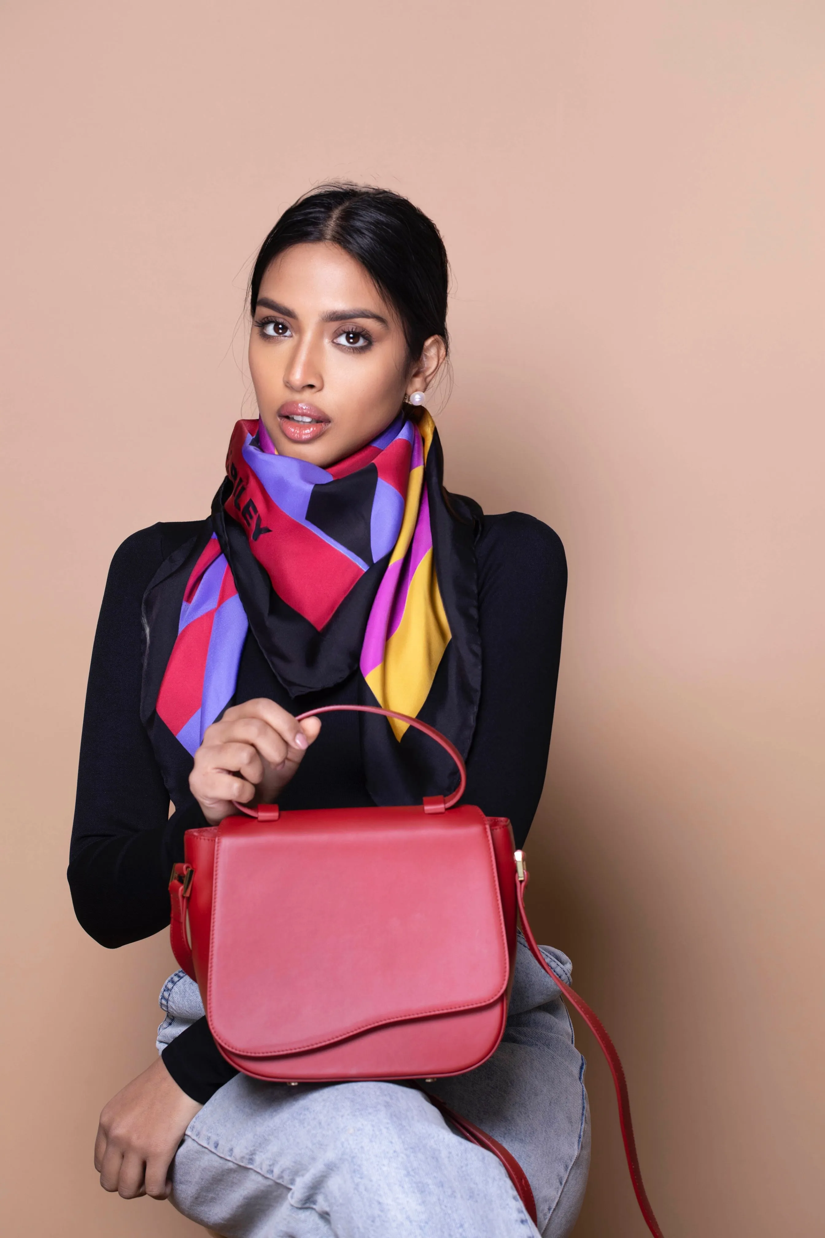 Silks - Venetian Velvet Scarf - 90 sold by Silver & Riley product image thumbnail 4