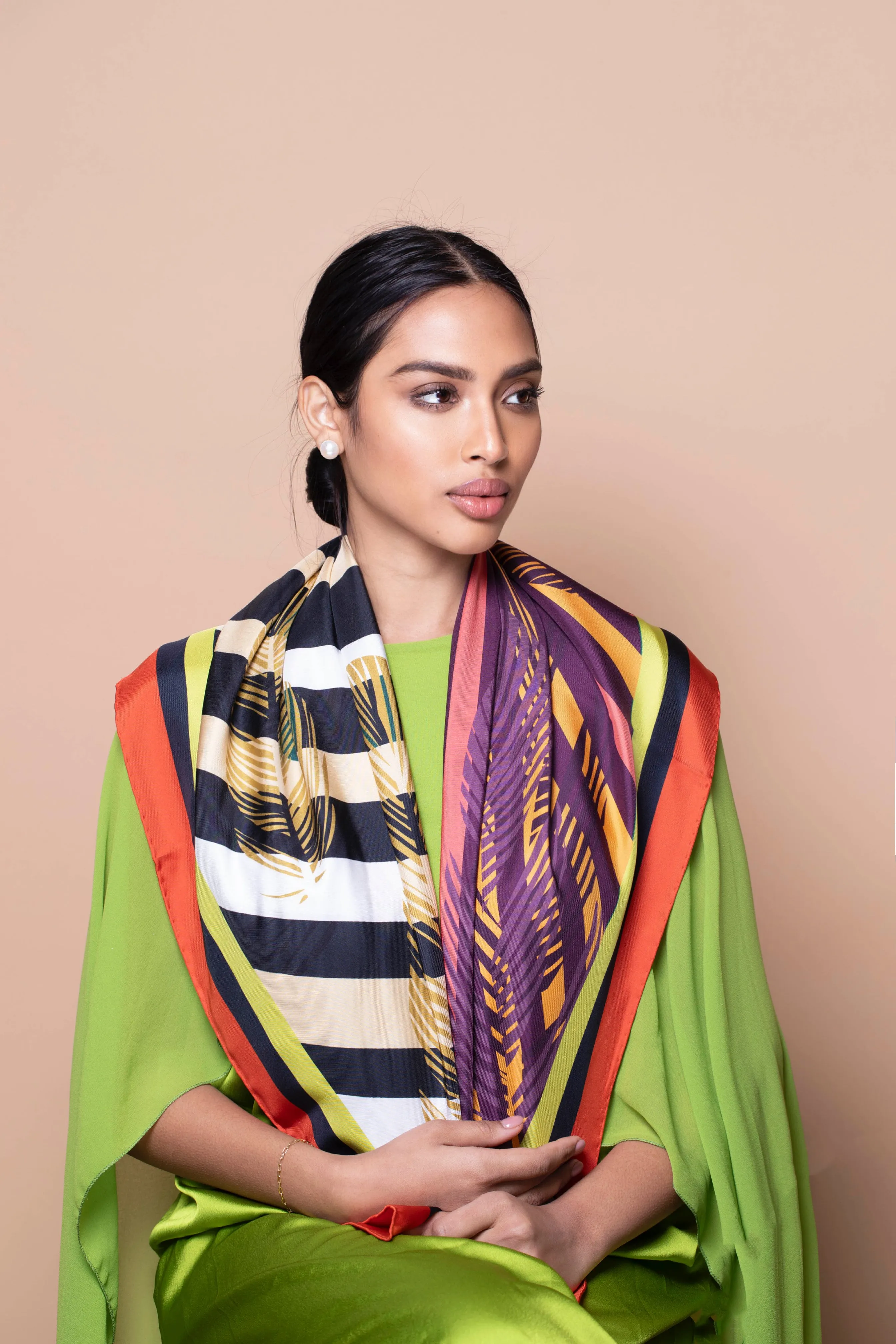 Silks - Tahitian Temptation Scarf - 90 sold by Silver & Riley product image thumbnail 3