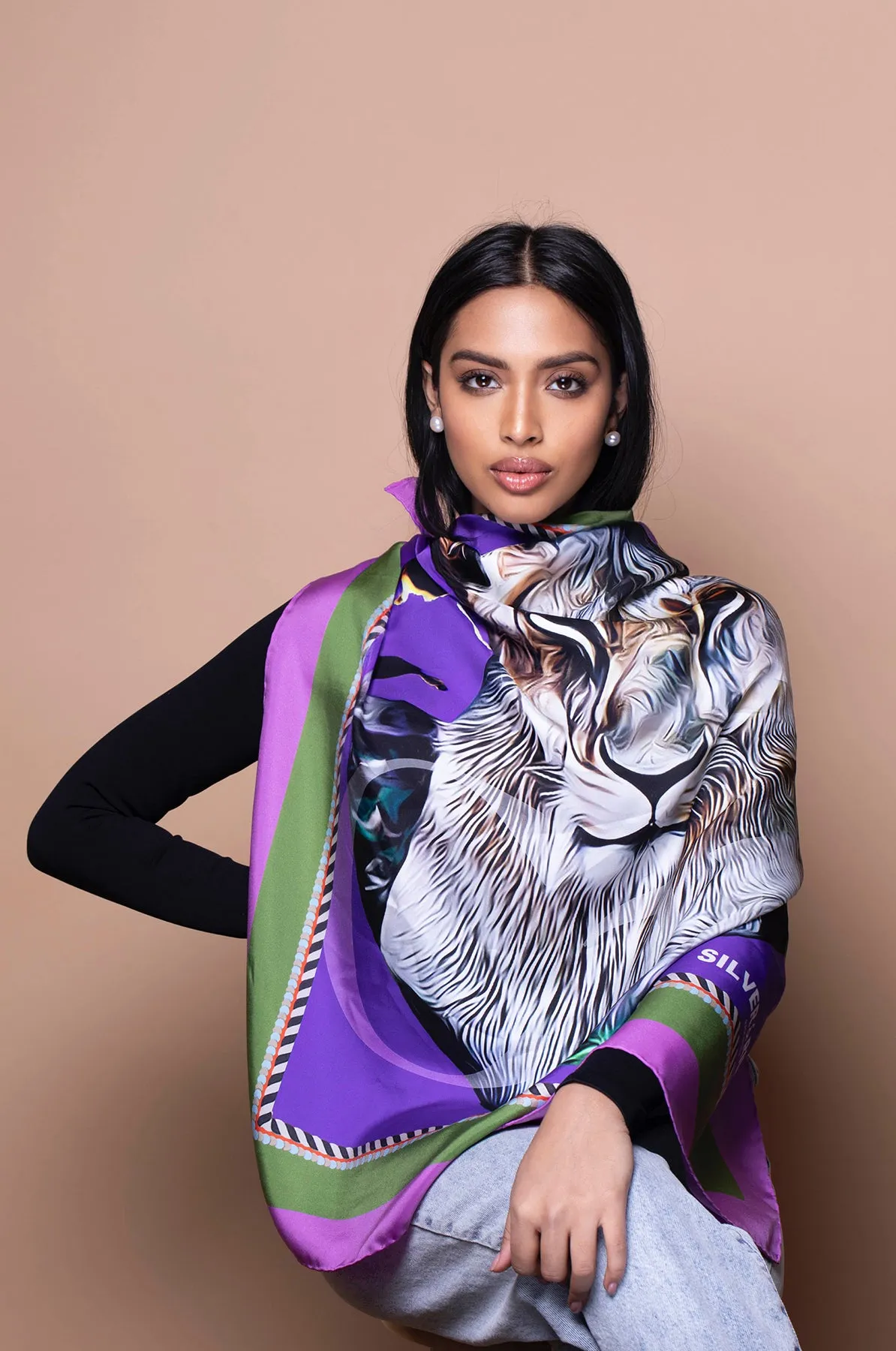 Silks - Queen of the Cape Scarf - 90 sold by Silver & Riley product image thumbnail 5