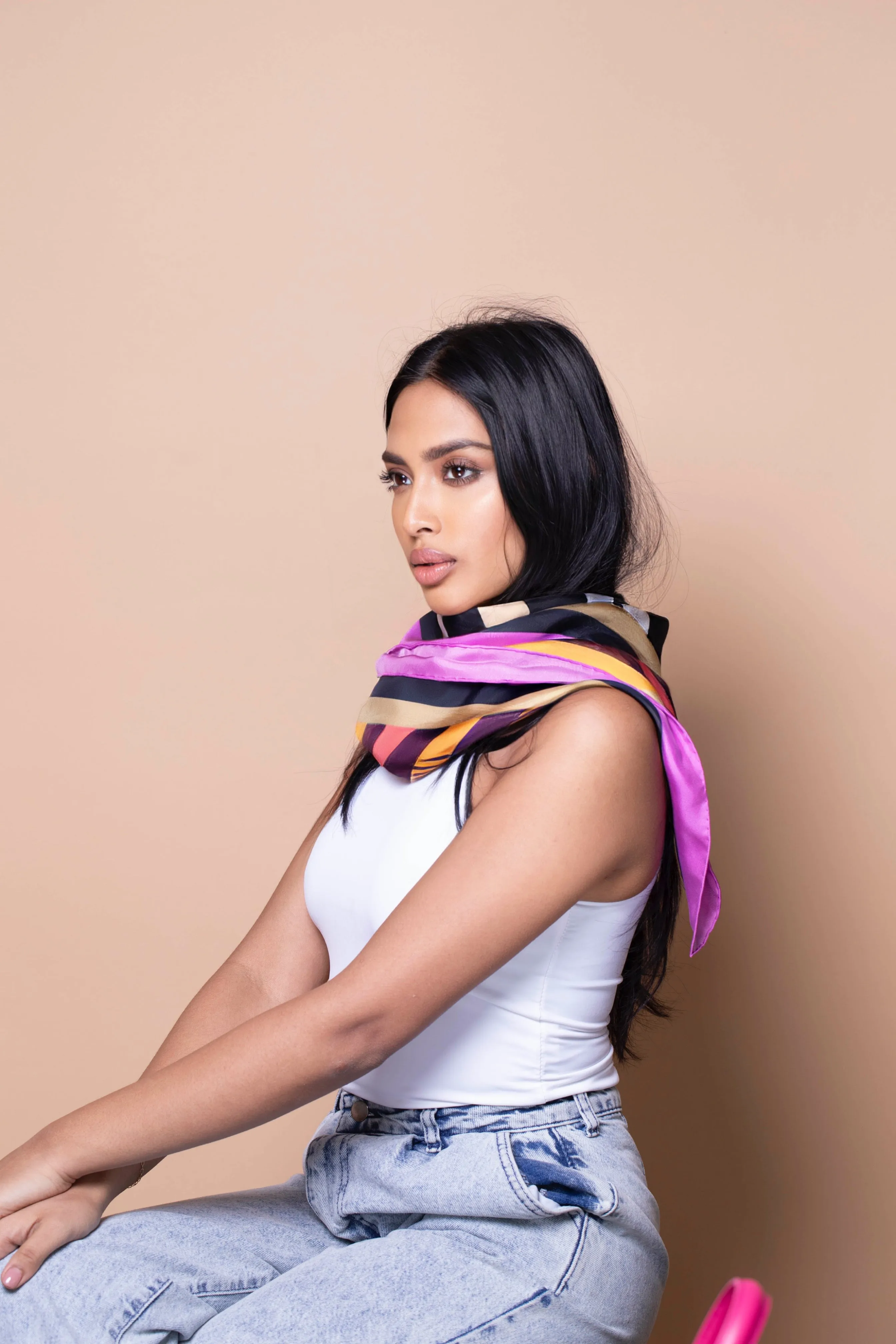 Silks - Hawaiian Embrace Scarf - 90 sold by Silver & Riley product image thumbnail 5